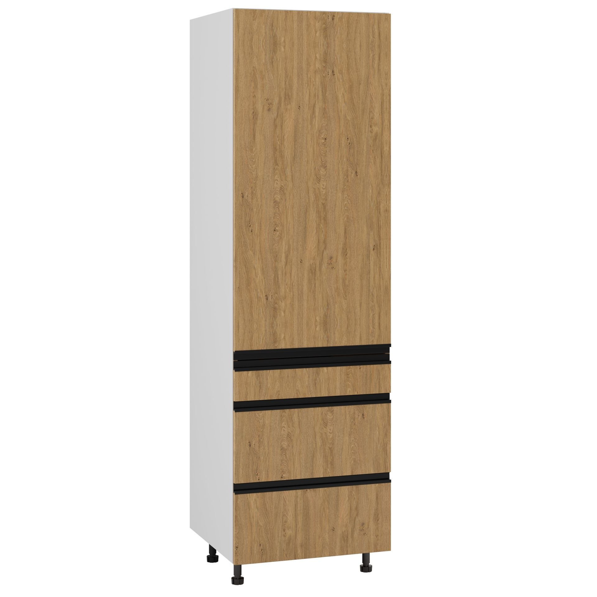 Bari Plus Słupek Prawy Ds3-60-197_Modernbox Dąb Kamienny