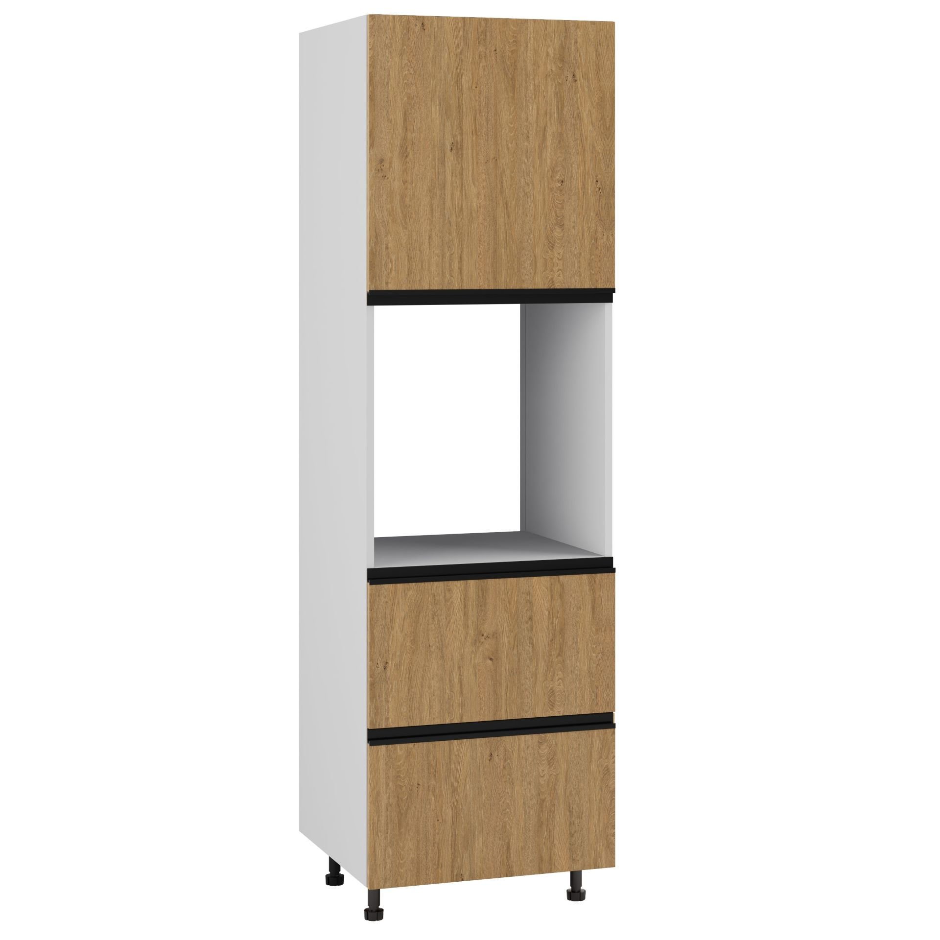 Bari Plus Słupek Pod Zabudowę Piekarnika Prawy Dps2-60-197_Blum Dąb Kamienny