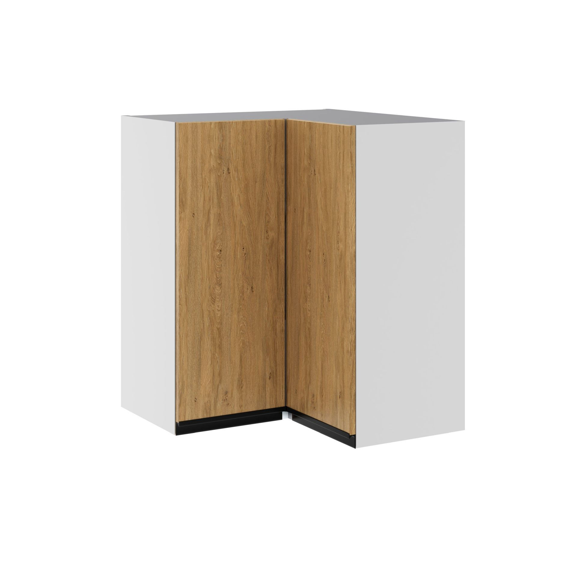 Bari Plus Szafka Wisząca Lewa Narożna Gnw-60 Dąb Kamienny