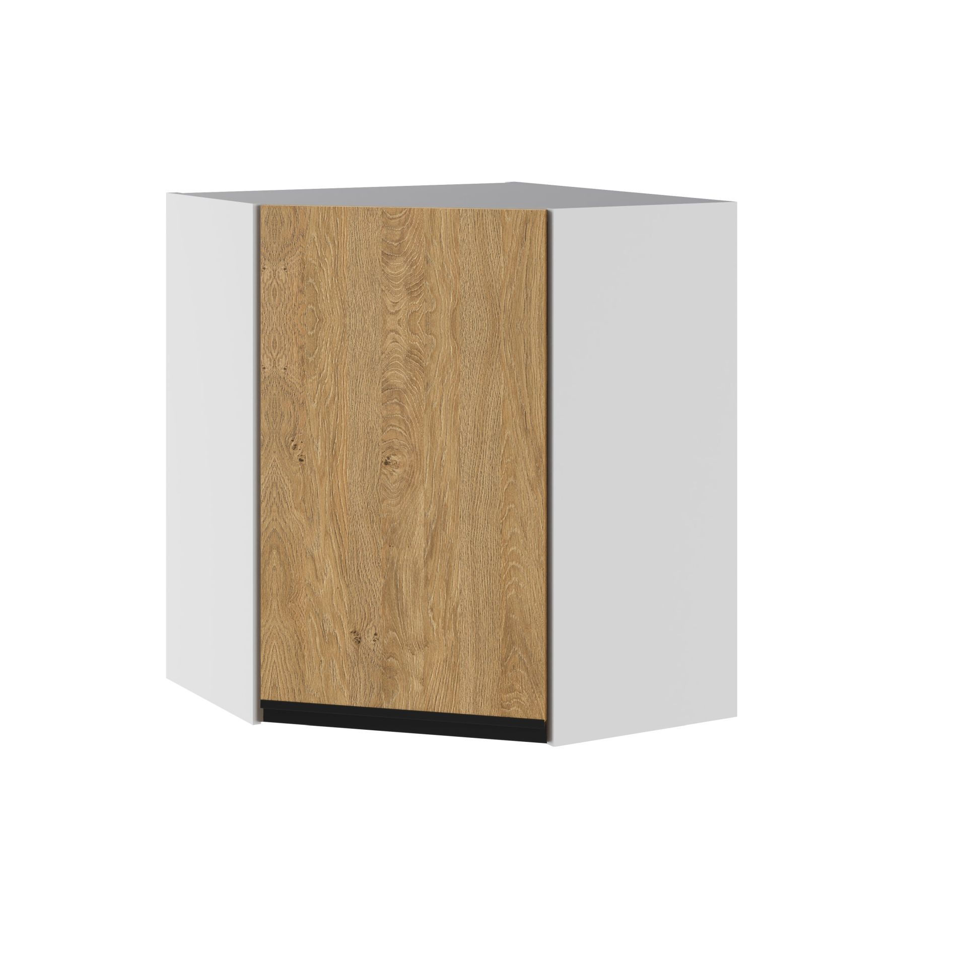 Bari Plus Szafka Wisząca Narożna Lewa Gnwu-60 Dąb Kamienny