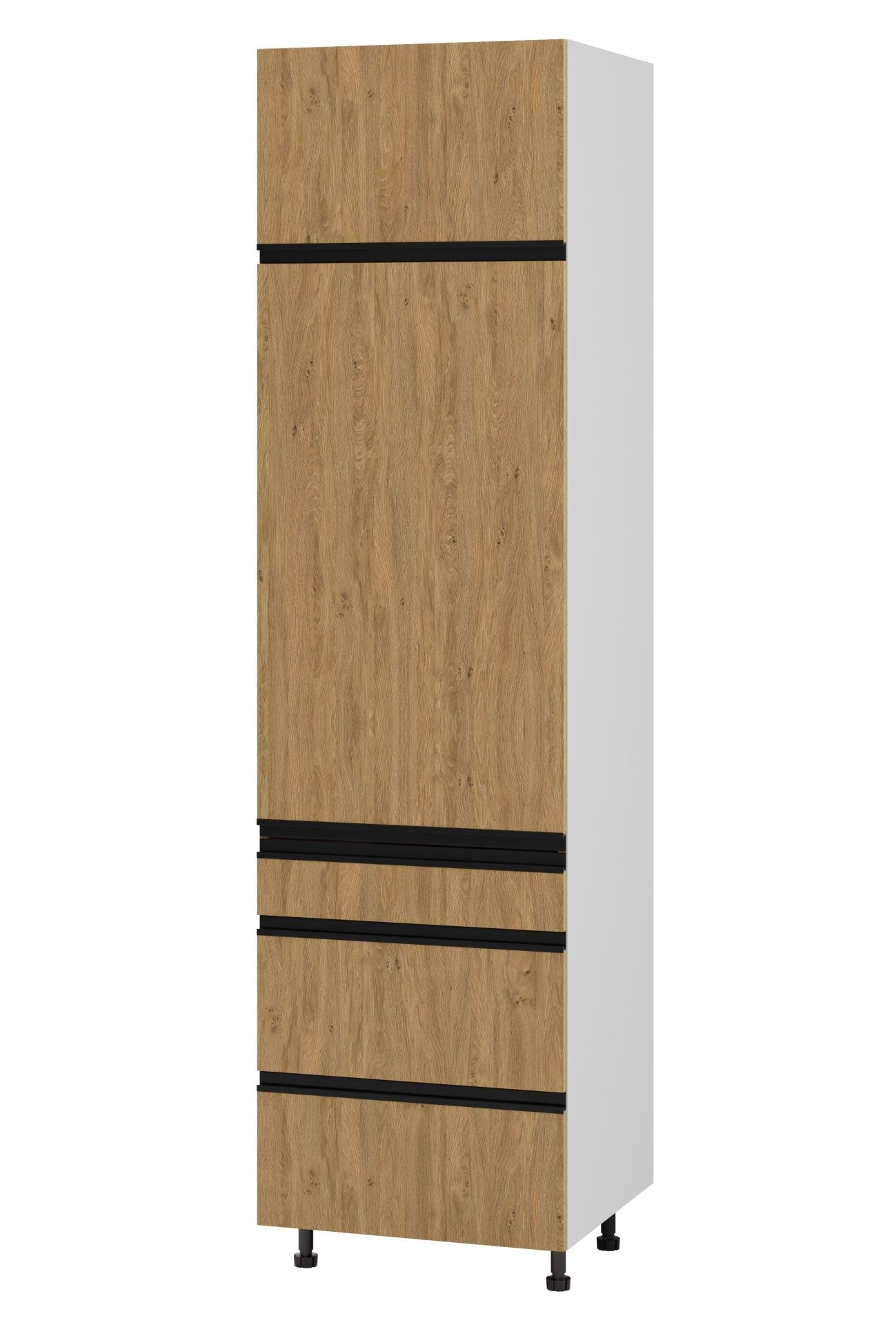 Bari Plus Słupek Wysoki Lewy Ds3-60-220 Hk-Xs_Modern Dąb Kamienny