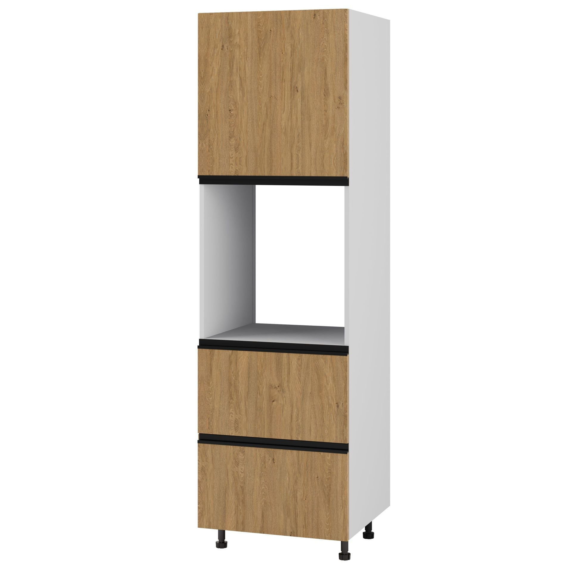 Bari Plus Słupek Pod Zabudowę Piekarnika Lewy Dps2-60-197_Modern Dąb Kamienny