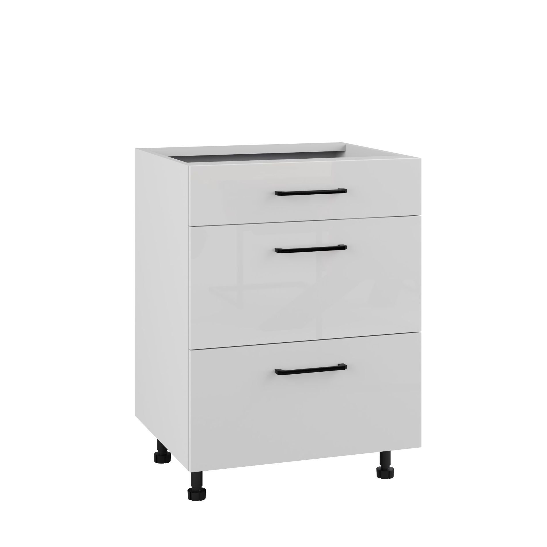 Siena Szafka Dolna Ds-60-2W-1N_Modern Biały Połysk