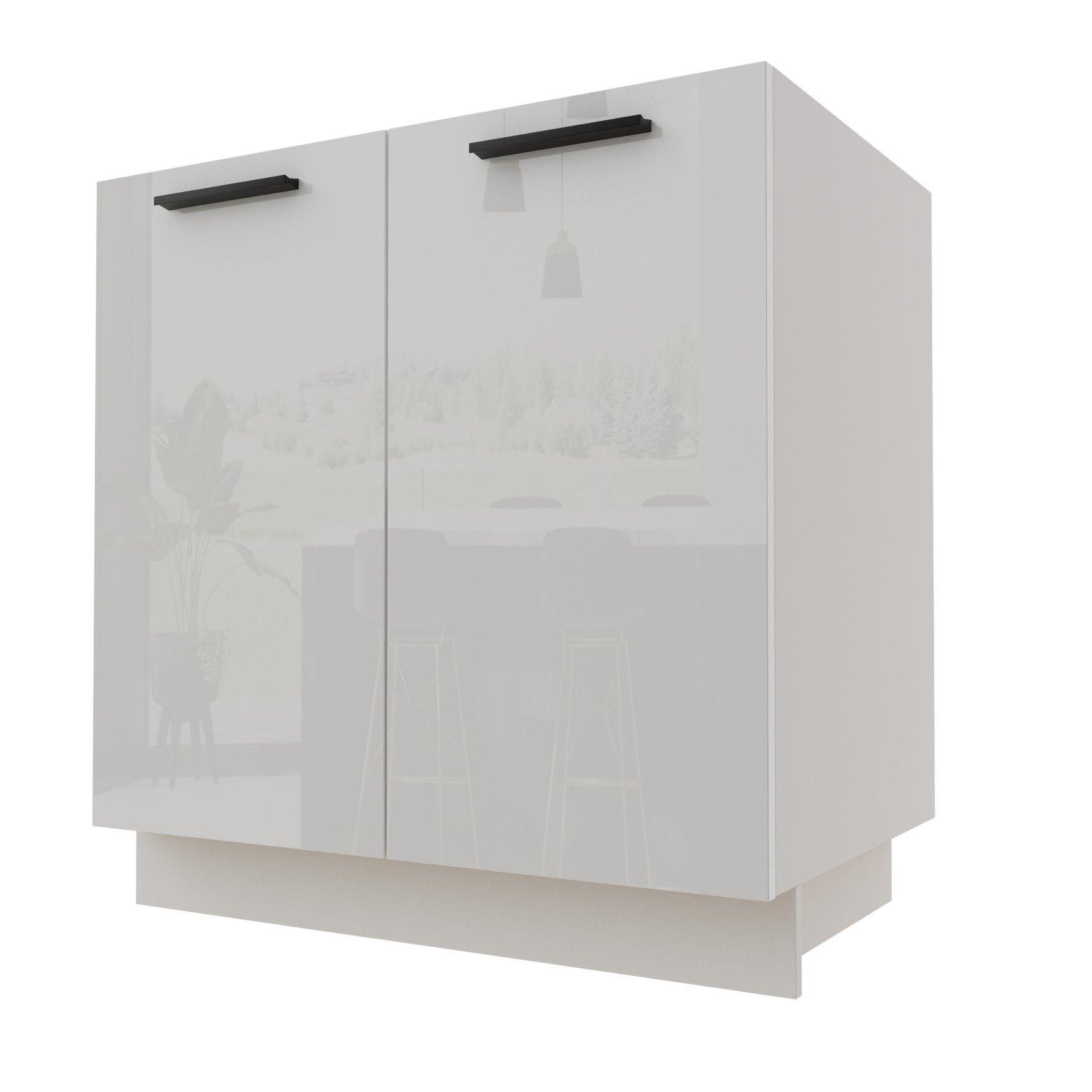 Torino Szafka Dolna D11/80 Biały Połysk