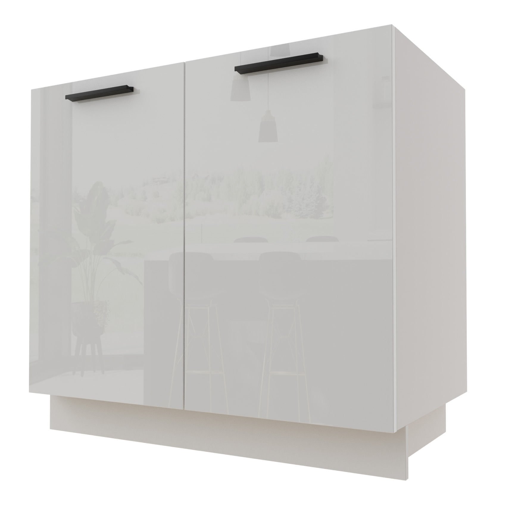 Torino Szafka Dolna D11/90 Biały Połysk