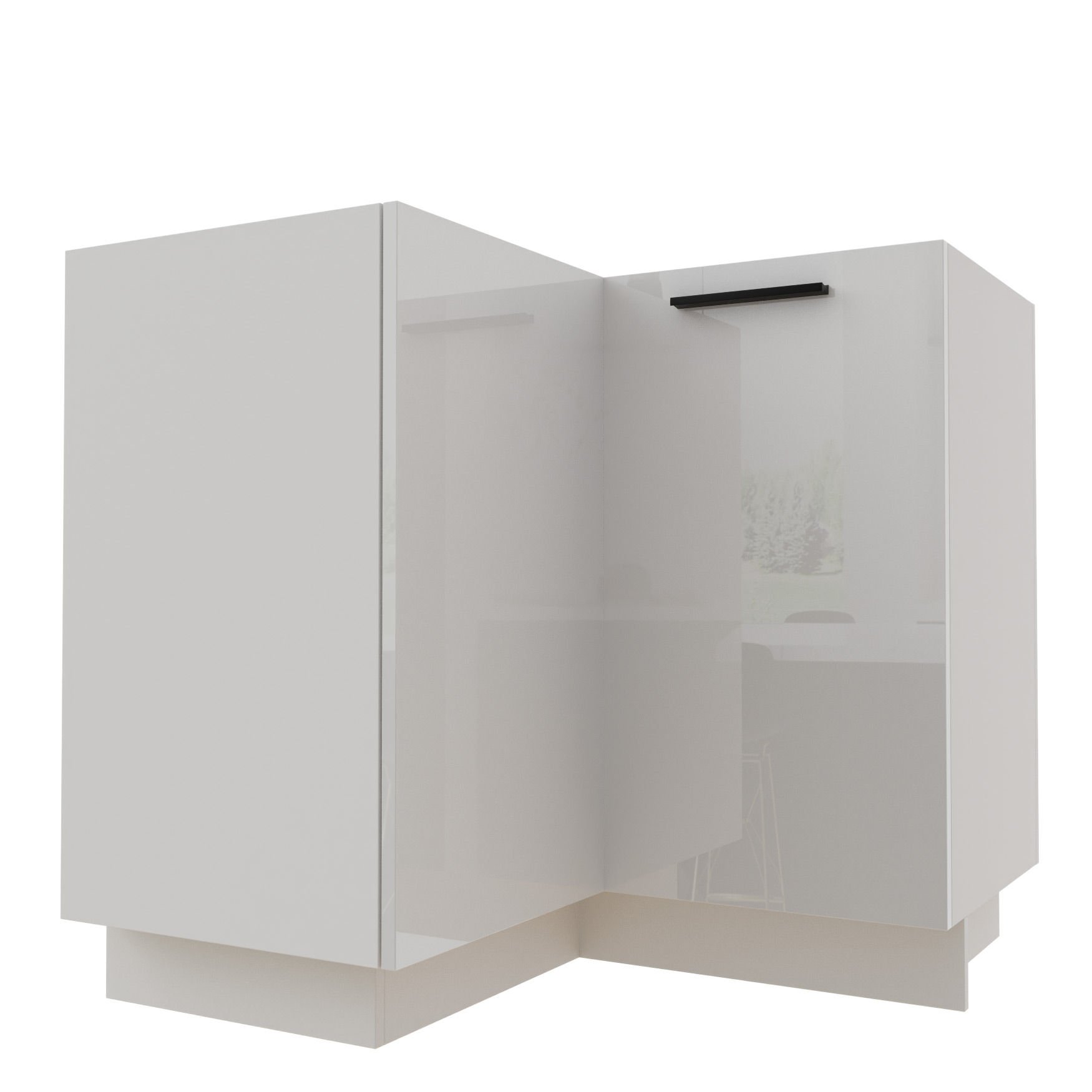 Torino Szafka Dolna Narożna D12/90 Biały Połysk