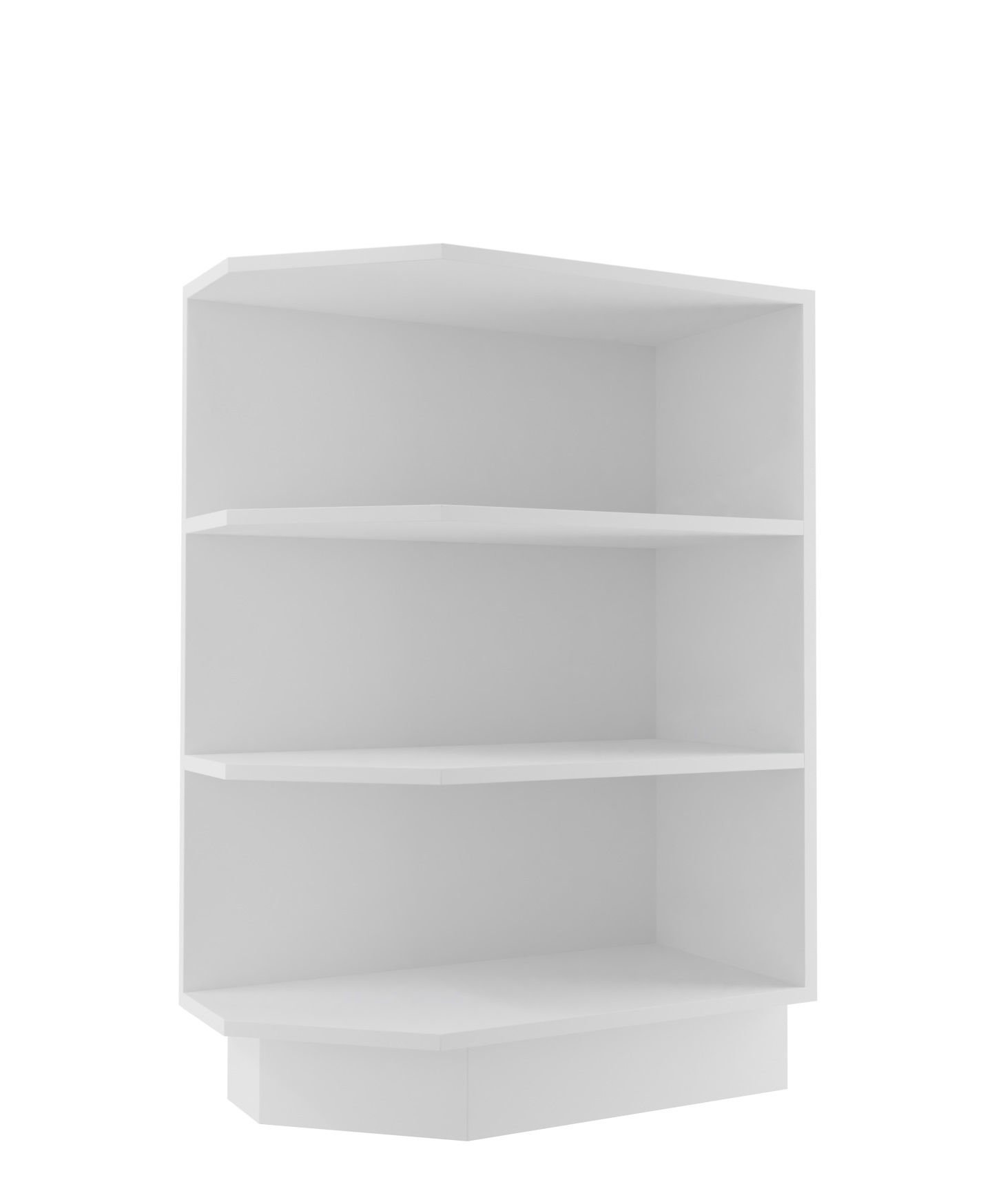 Torino Szafka Dolna Otwarta Zakończeniowa D6/30 Biały Połysk