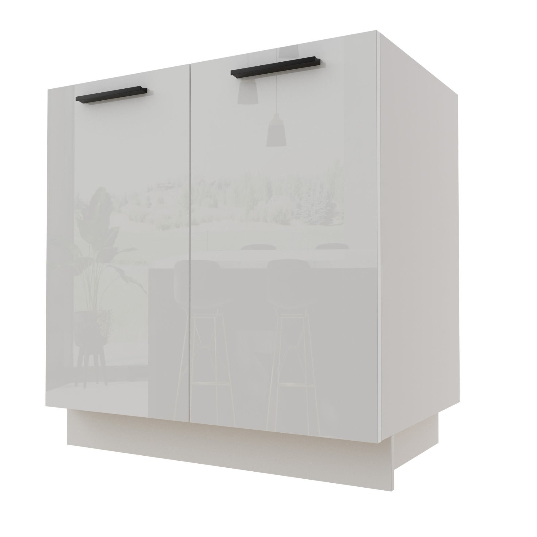 Torino Szafka Dolna Pod Zlewomywak D8Z/80 Biały Połysk