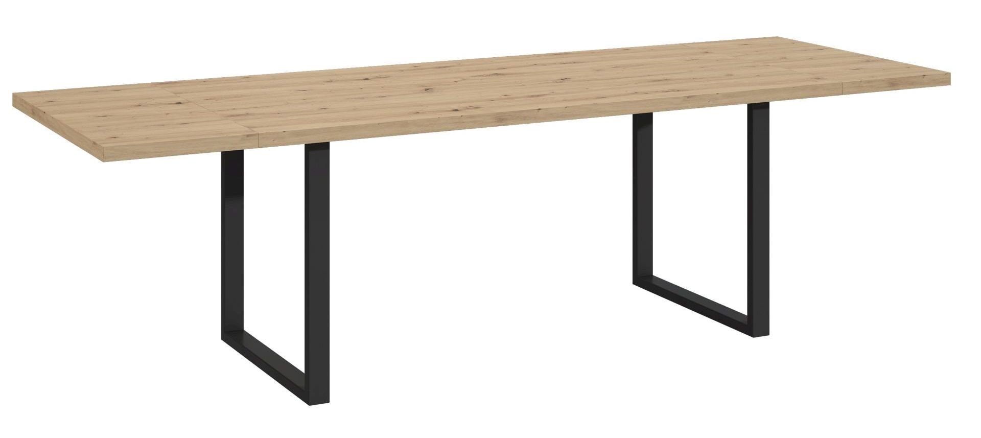 Stół Tblt483-C826 180(260)X90 Czarny / Dąb Artisan
