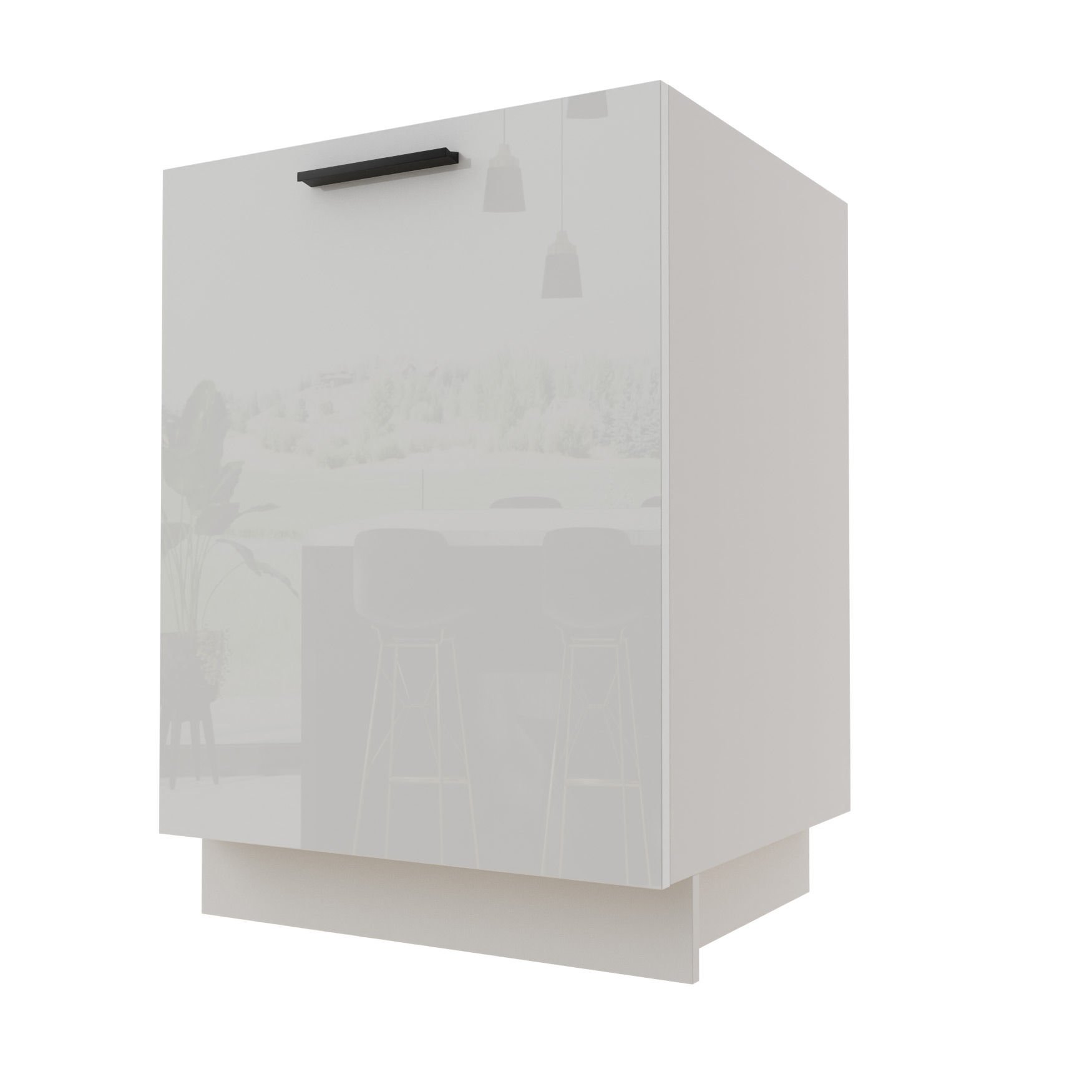 Torino Szafka Dolna Pod Zlew D1Zm Metabox Biały Połysk