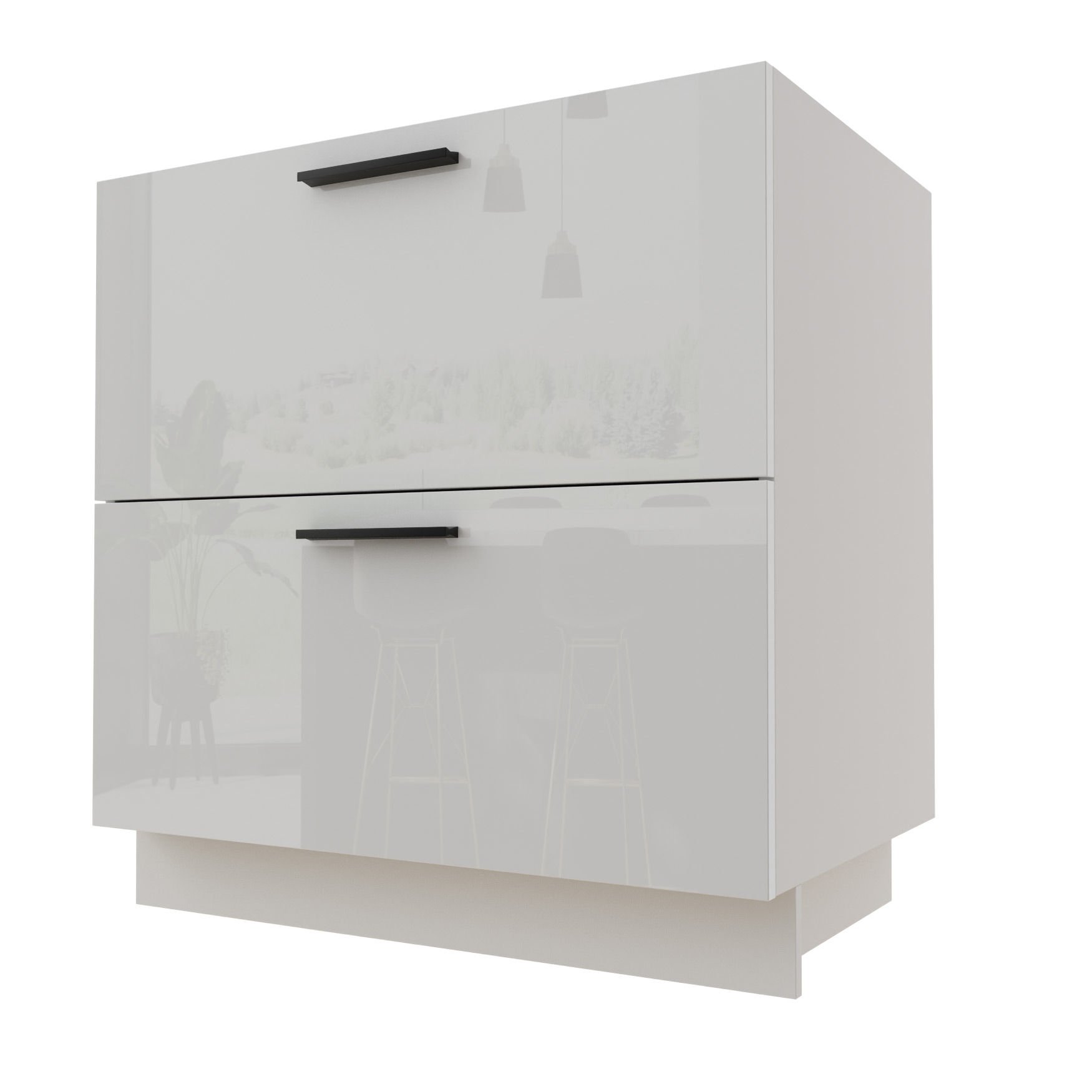 Torino Szafka Dolna D2A/80/1Wew Hettich Biały Połysk