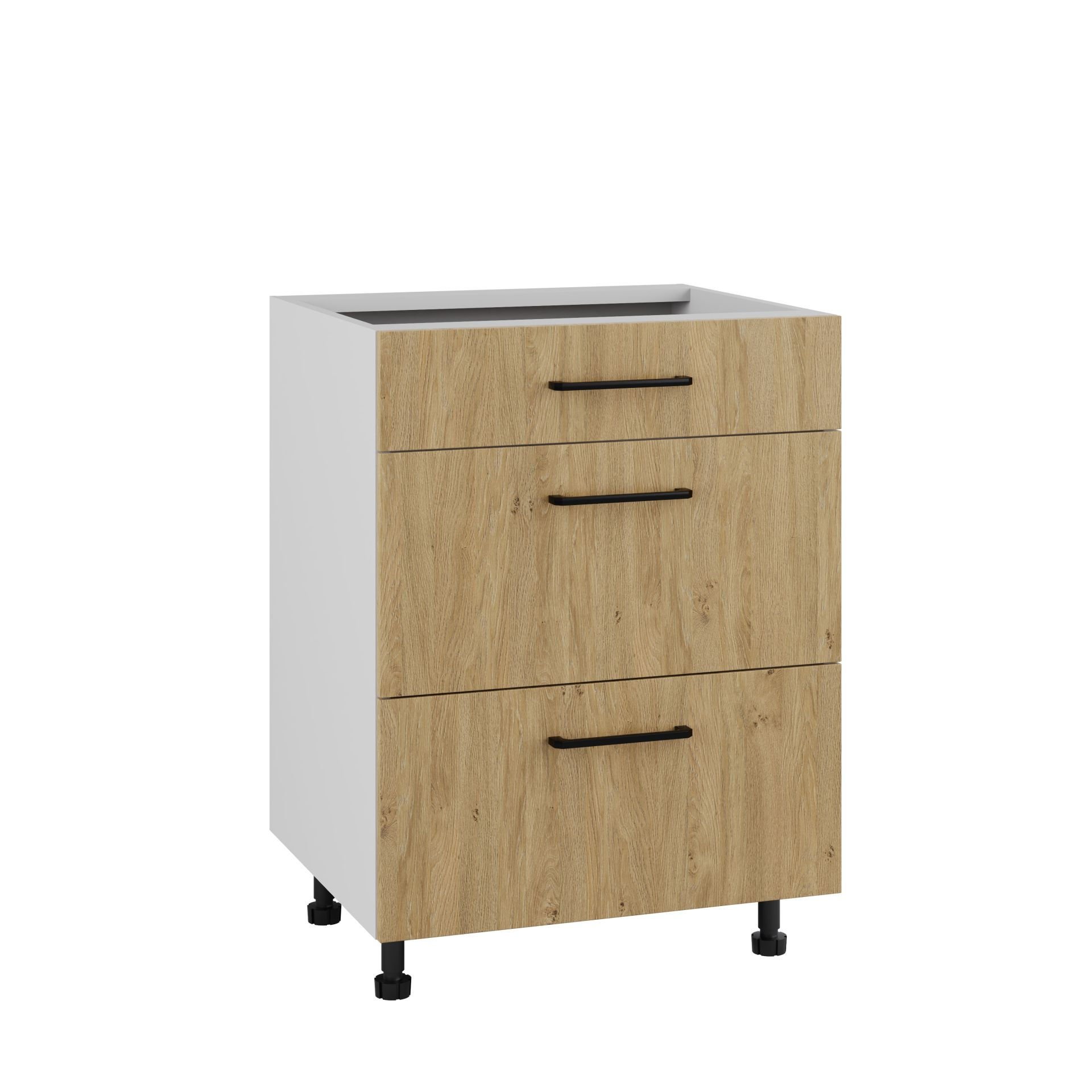 Bari Szafka Dolna Ds-60-2W-1N Modern Dąb Kamienny