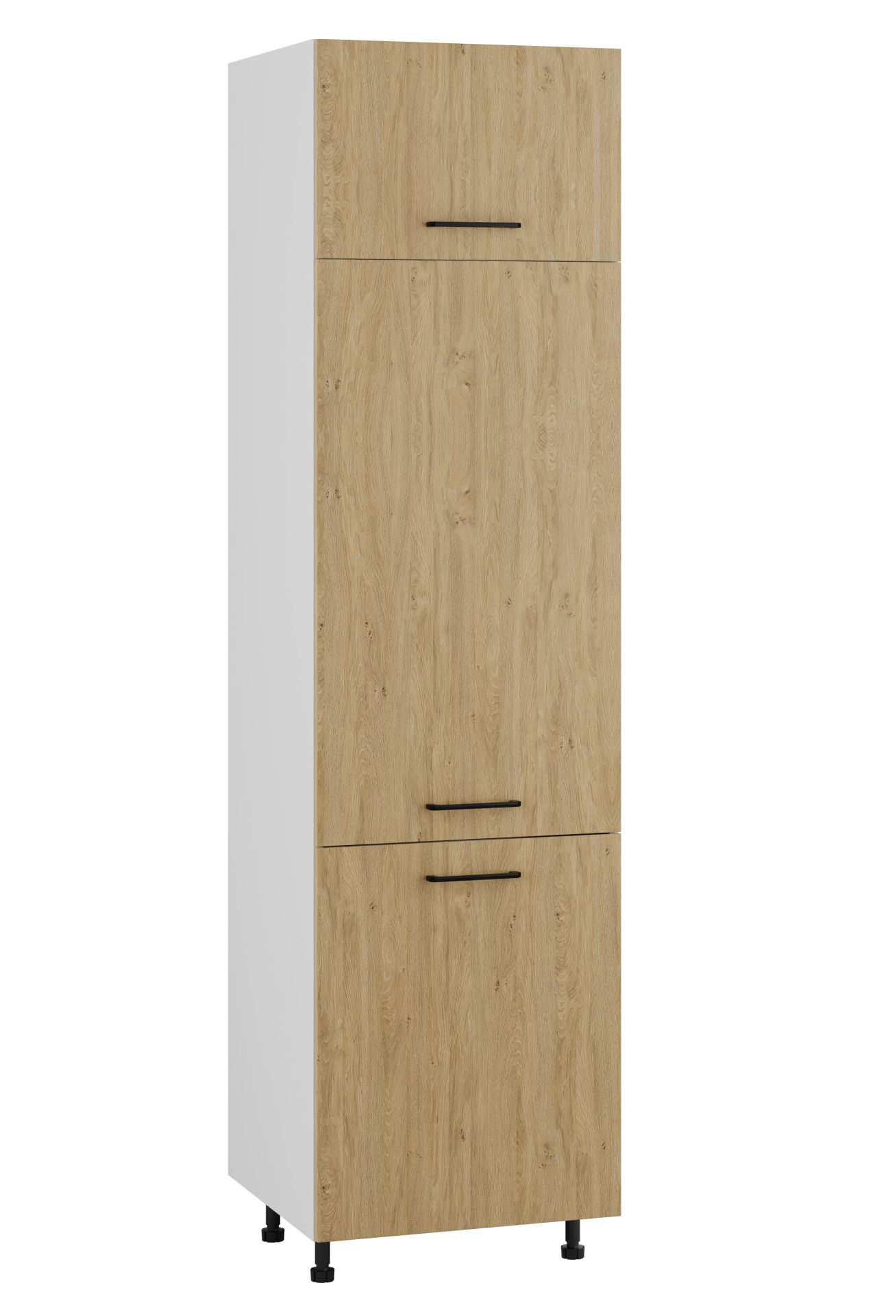 Bari Słupek Wysoki Pod Zabudowę Lodówki Dl-60-220 Dąb Kamienny