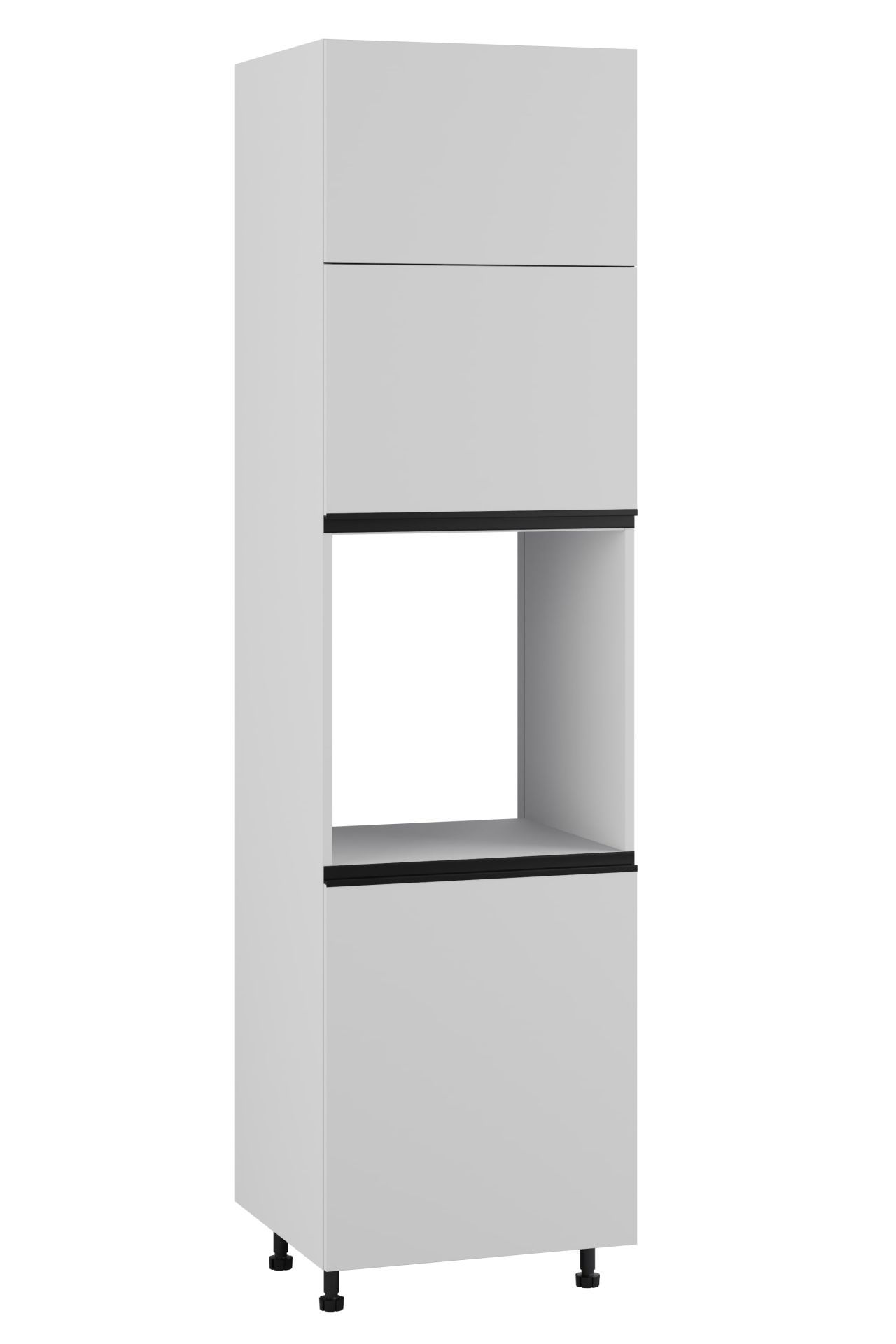 Siena Plus Słupek Pod Zabudowę Piekarnika Wysoki Lewy Dp-60-220 Hk-Xs Blum Biały Mat
