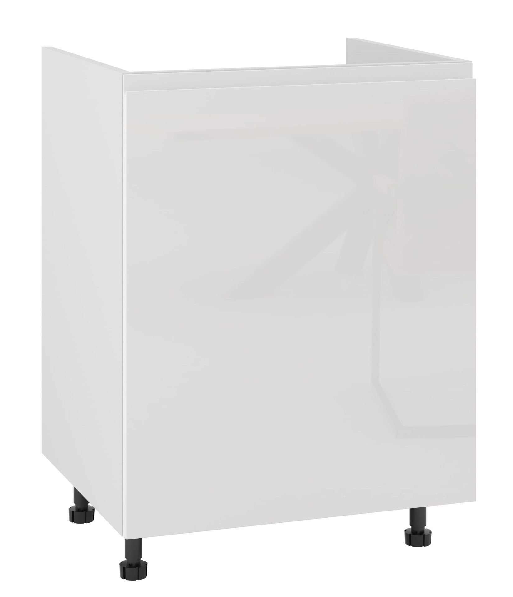 Alba Szafka Dolna Pod Zlewozmywak Dzs-60 Modernbox Biały Połysk