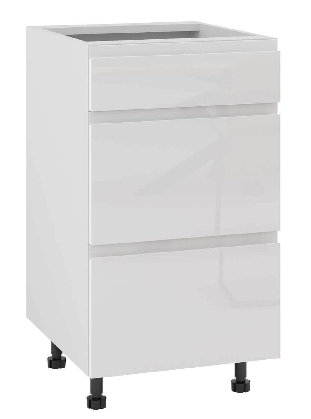 Alba Szafka Dolna Ds-60-2W-1N Blum Biały Połysk