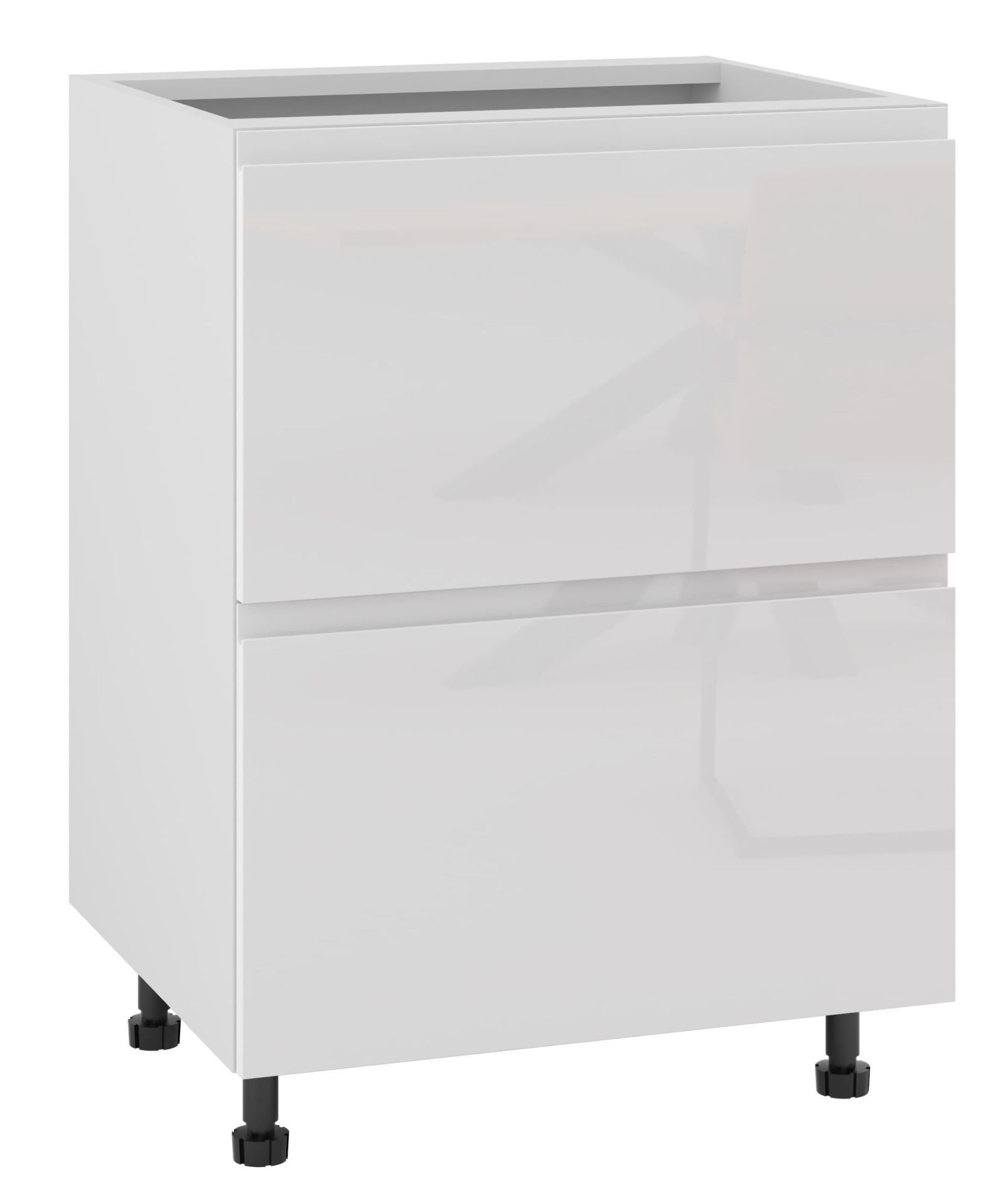 Alba Szafka Dolna Ds-60-2W Blum Biały Połysk