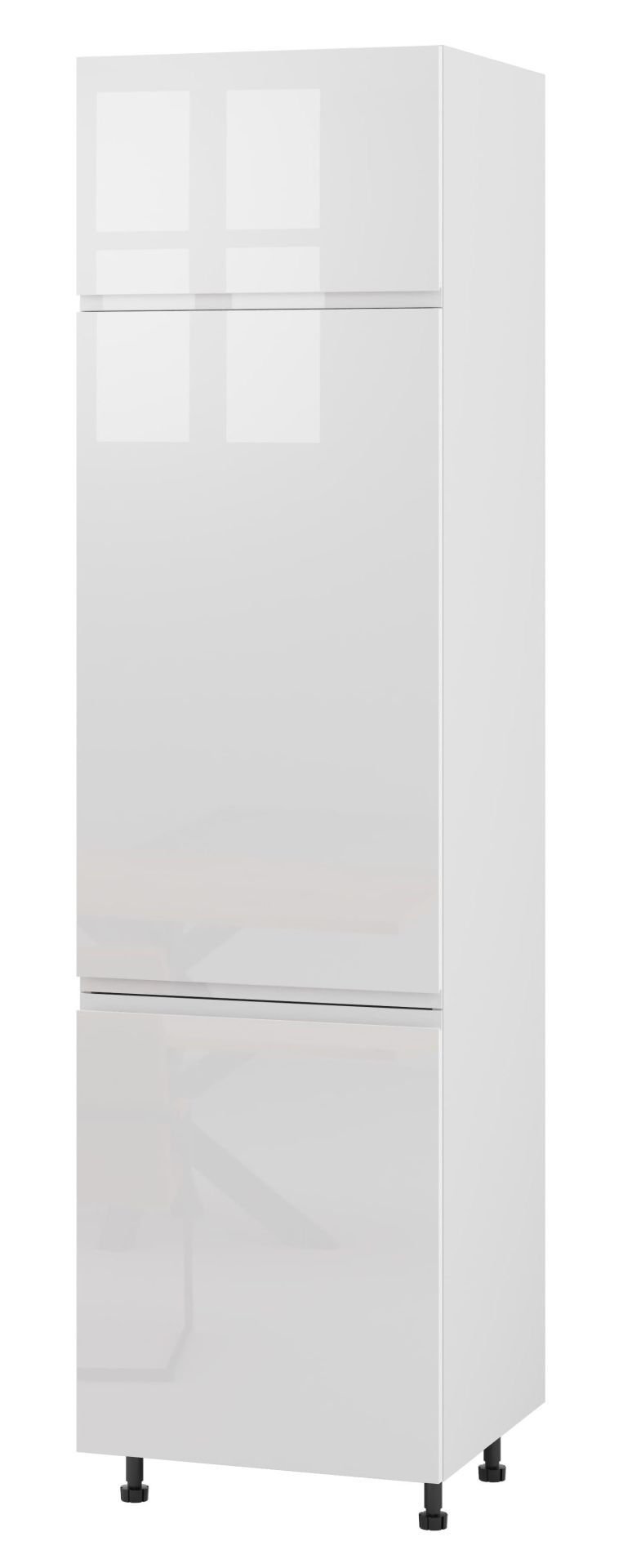 Alba Słupek Pod Zabudowę Lodówki Wysoki Lewy Dl-60-220 Hk-Xs Blum Biały Połysk