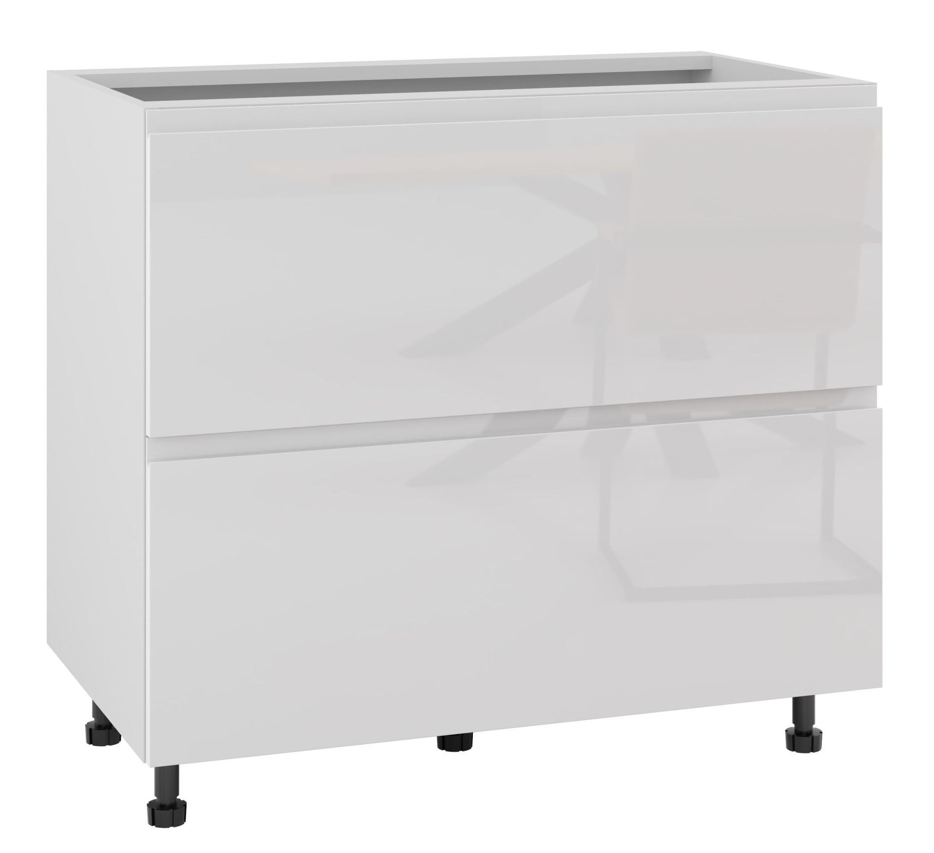 Alba Szafka Dolna Ds-90-2W Blum Biały Połysk