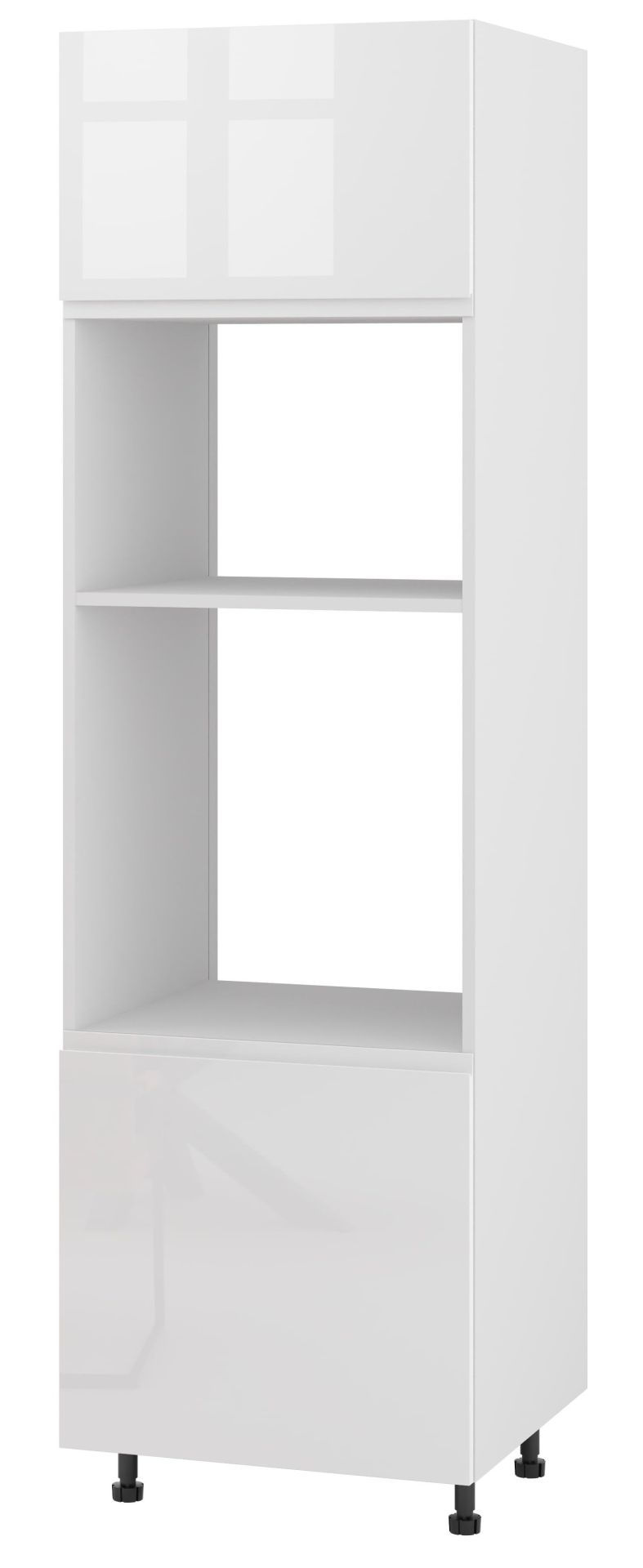 Alba Słupek Pod Zabudowę Piekarnika/Mikrofalówki Lewy Dpp-60-38-197 Biały Połysk