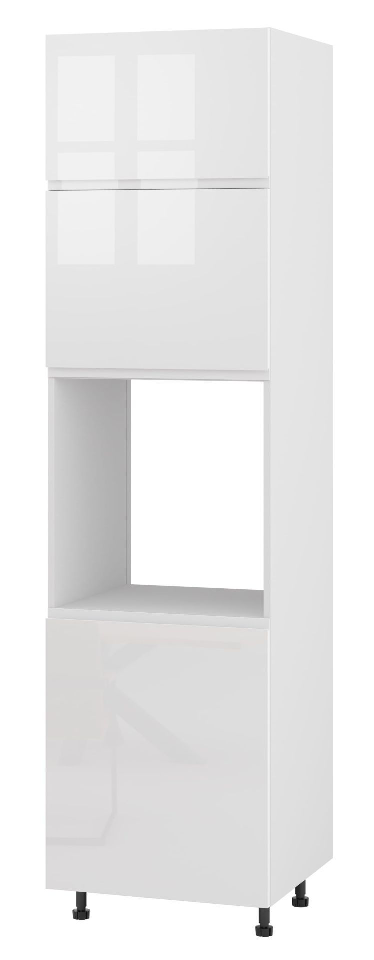 Alba Słupek Pod Zabudowę Piekarnika Wysoki Lewy Dp-60-220 Biały Połysk