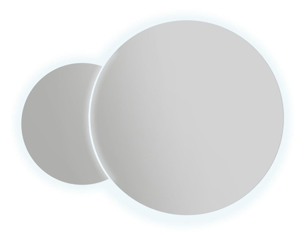 Lustro Łazienkowe Led 50+80 Ruke Simple Doppio