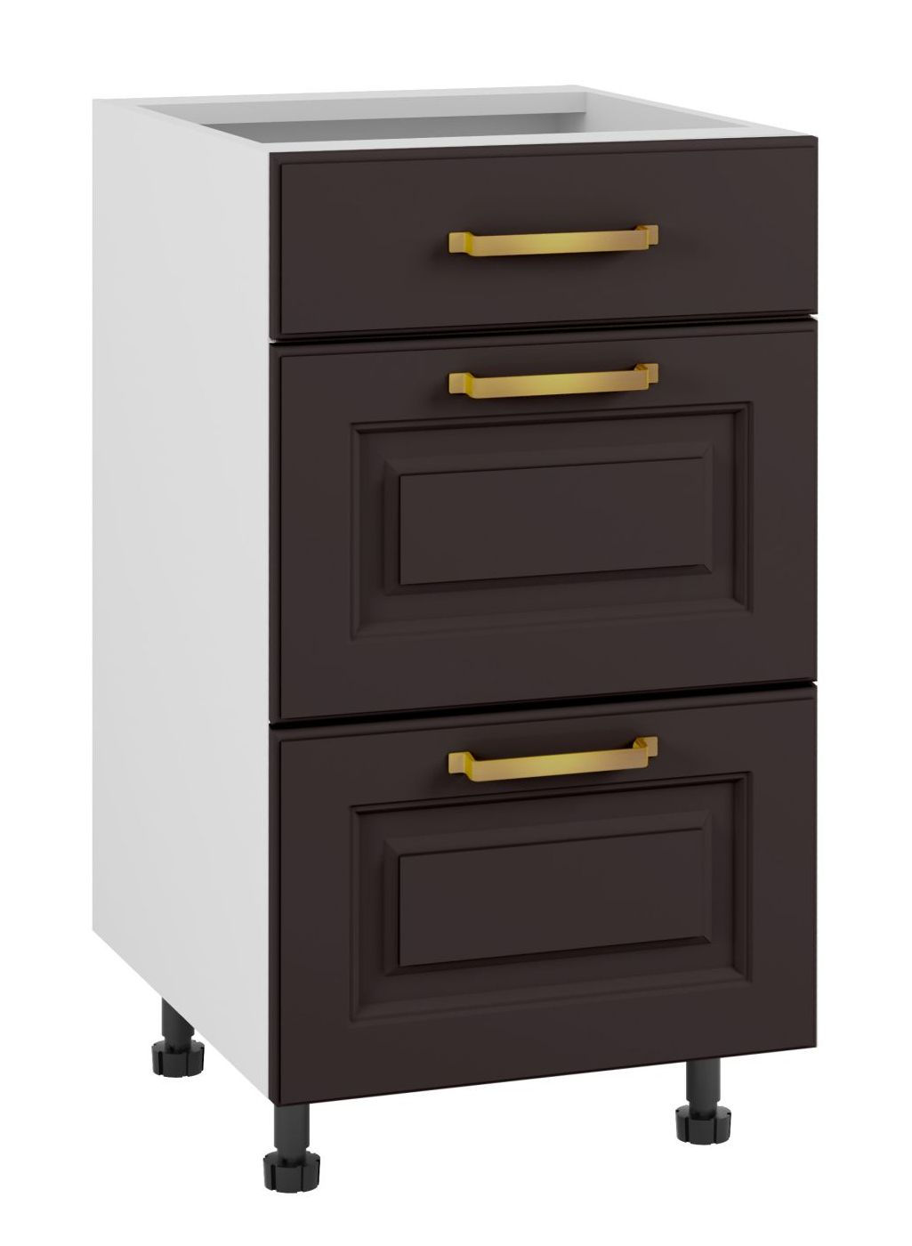 Bristol Szafka Dolna Ds-45-2W-1N Modernbox Czarny Mat