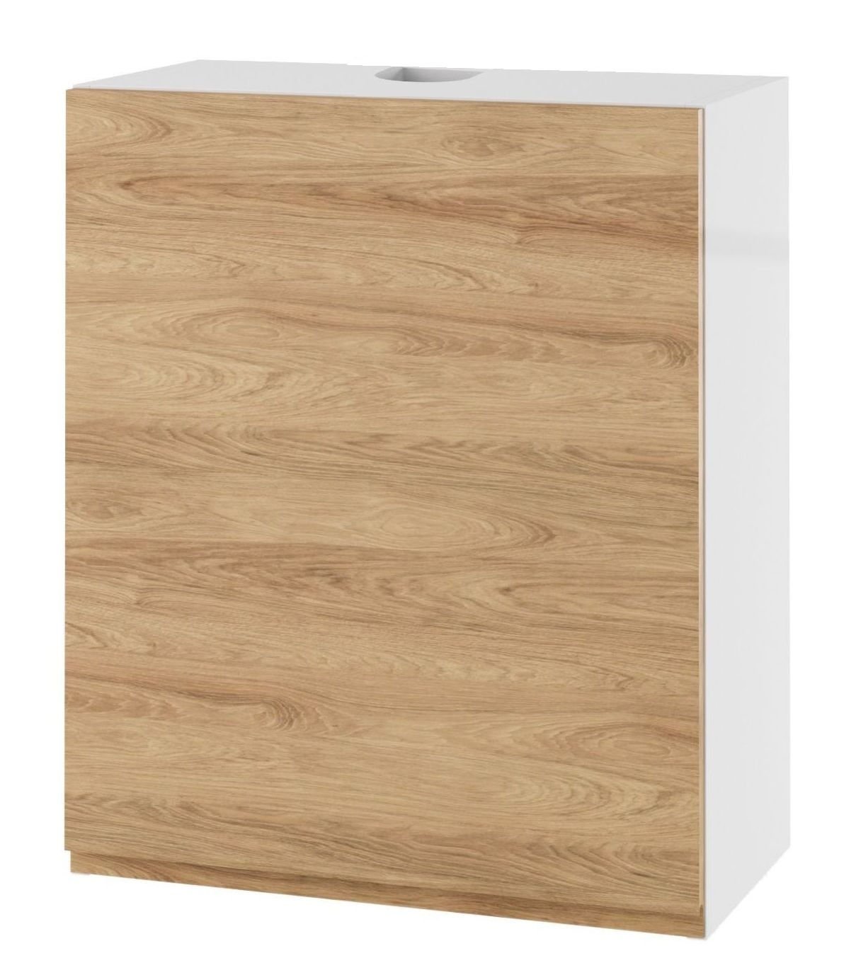 Alba Szafka Wisząca Wysoka Lewa Z Czarnym Okapem Gok-60-H92 Hikora