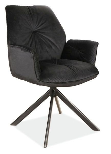 Krzesło Boogie Ii Velvet Czarny / Bluvel 19 Czarny