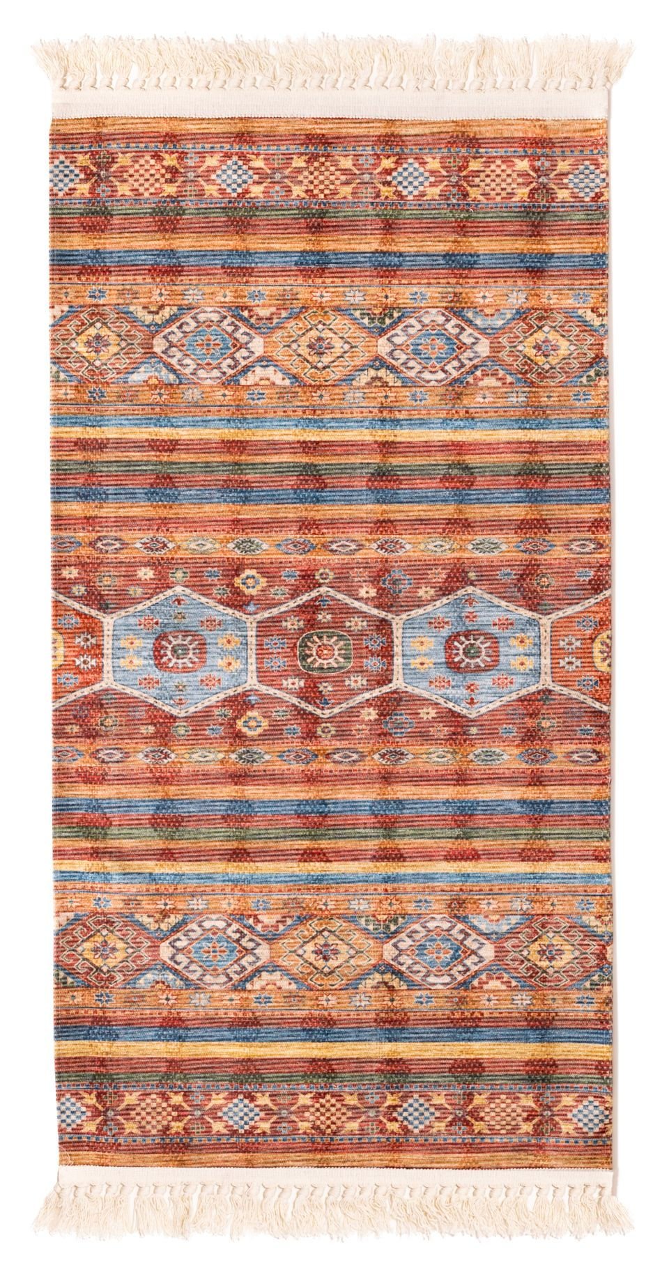Dywanik Dekoracyjny Kilim 60X120 Cm Brązowy