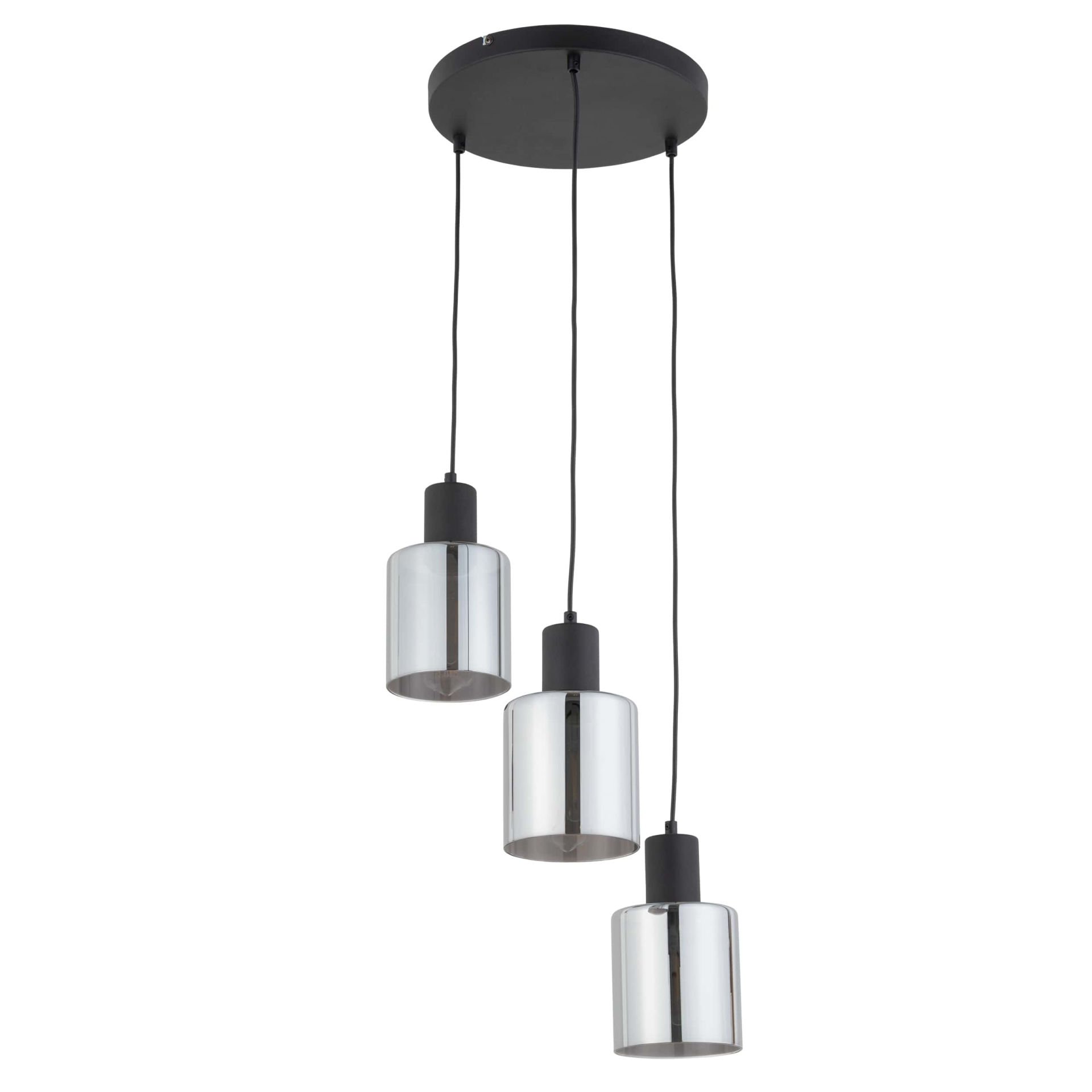 Lampa Wisząca Sierra 6655 3 Pł 3Xe27 Czarna