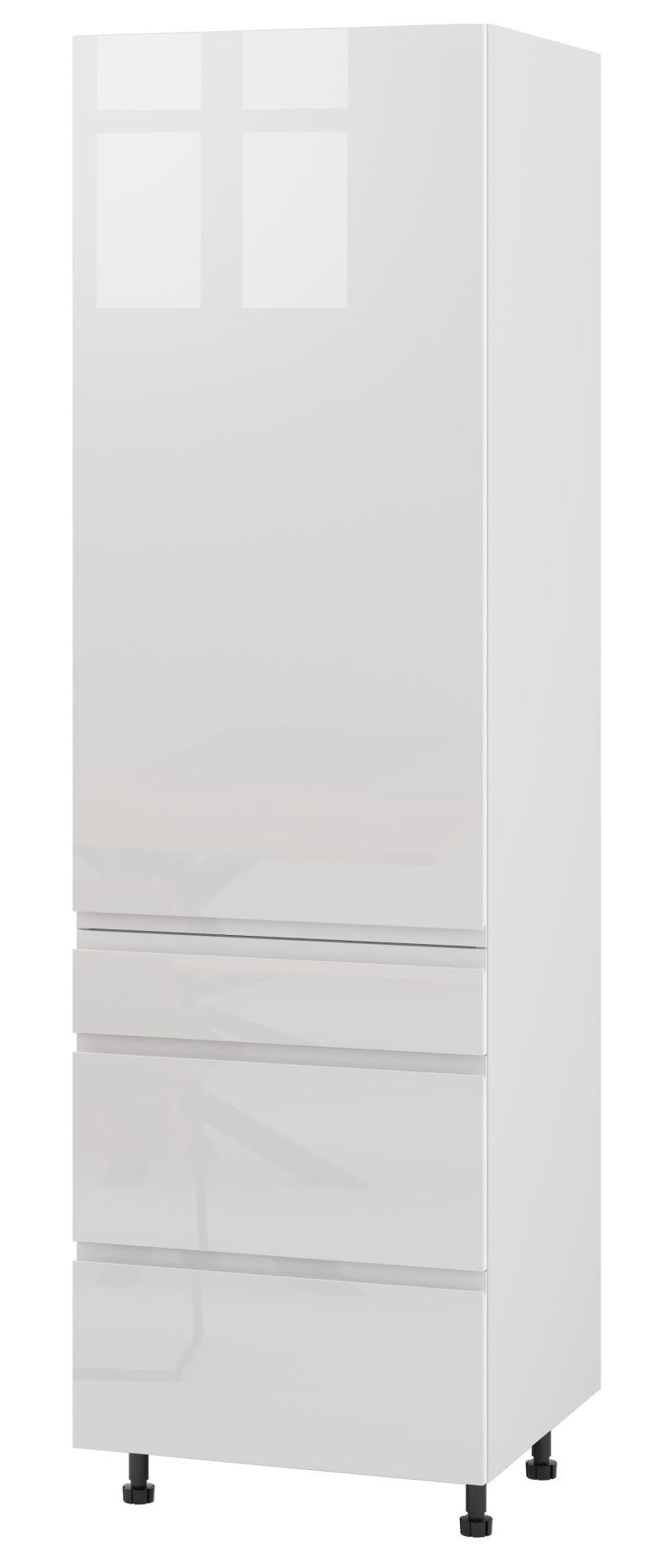 Alba Słupek Lewy Ds3-60-197 Modernbox Biały Połysk