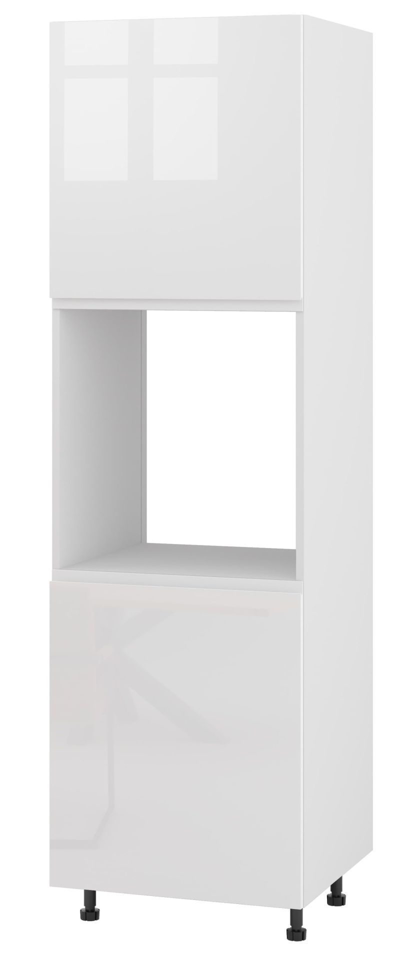 Alba Słupek Lewy Pod Zabudowę Piekarnika Dp-60-197 Biały Połysk