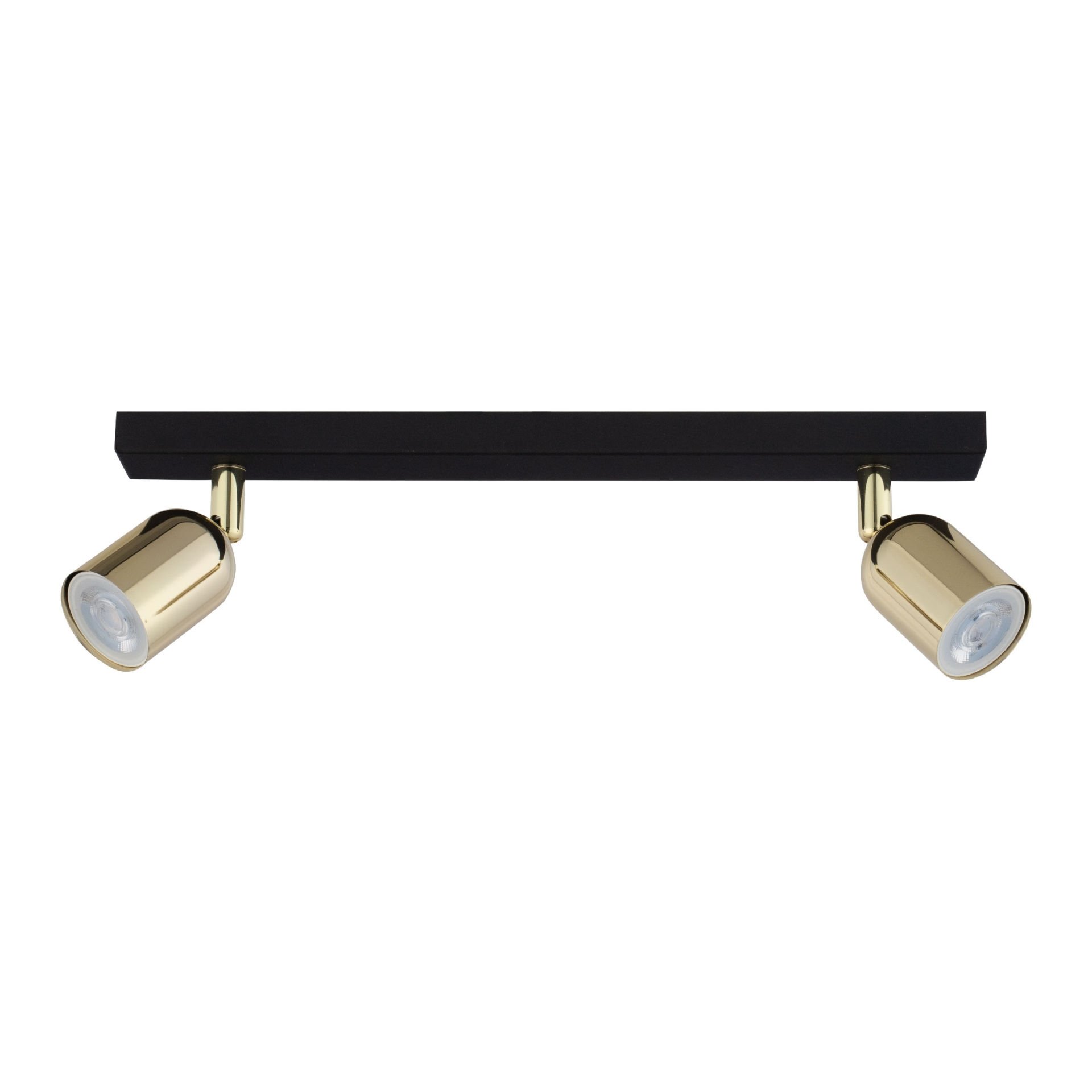 Lampa Sufitowa Top Black Gold 5617 2 Pł 2Xgu10 Czarna/Złota