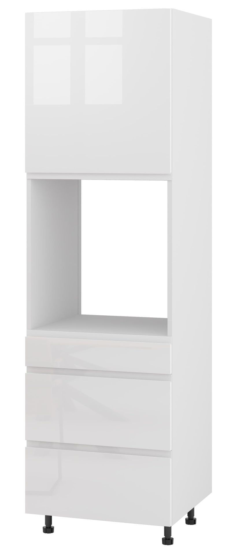 Alba Słupek Lewy Dps3-60-197 Modernbox Biały Połysk