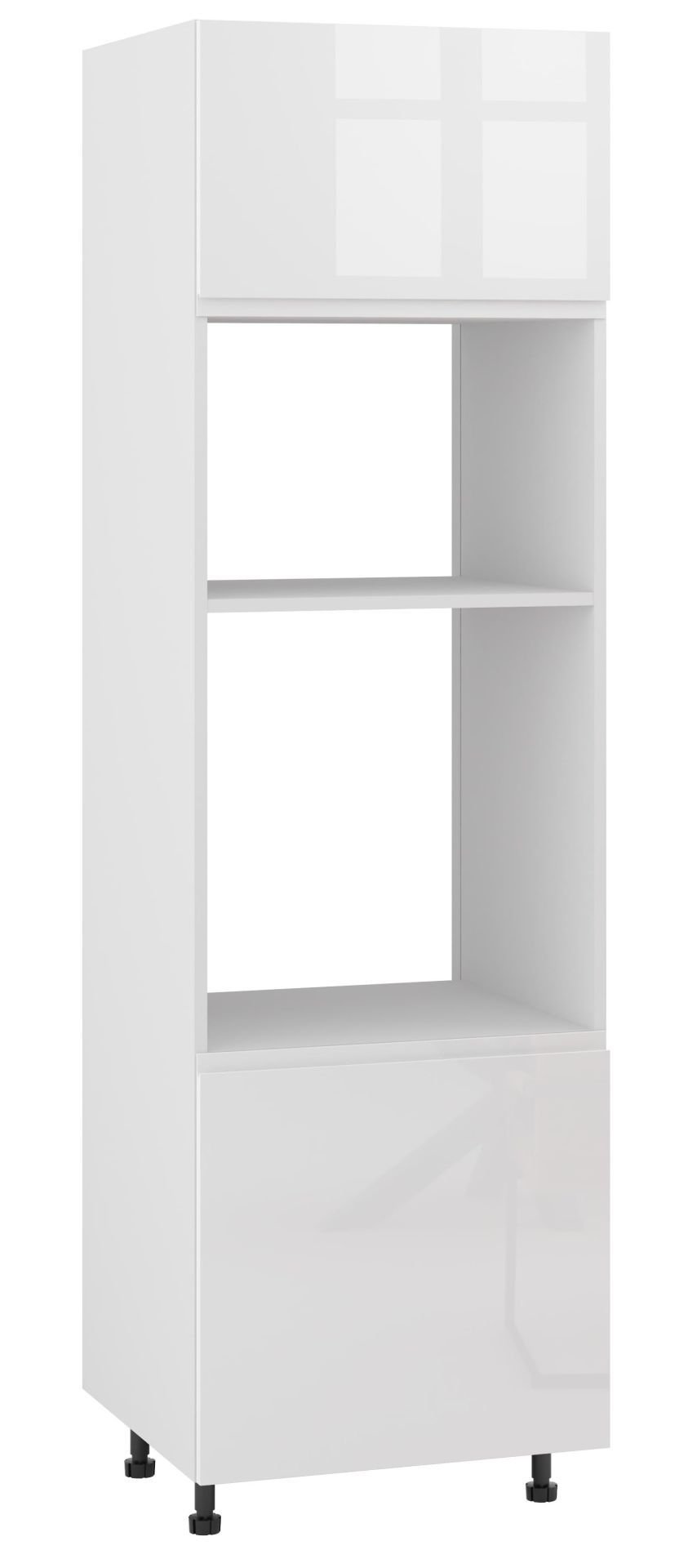 Alba Słupek Pod Zabudowę Piekarnika/Mikrofalówki Prawy Dpp-60-38-197 Hk-Xs Blum Biały Połysk