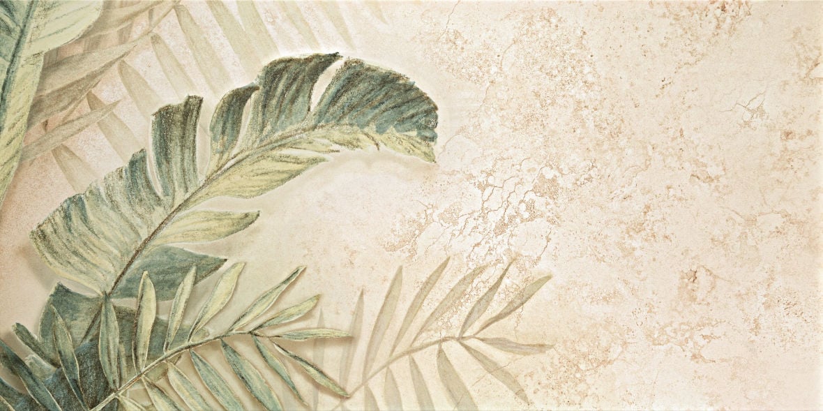 Dekor Alabaster Shine Leaves 3 B Mat Rect 119,8X59,8 Arte