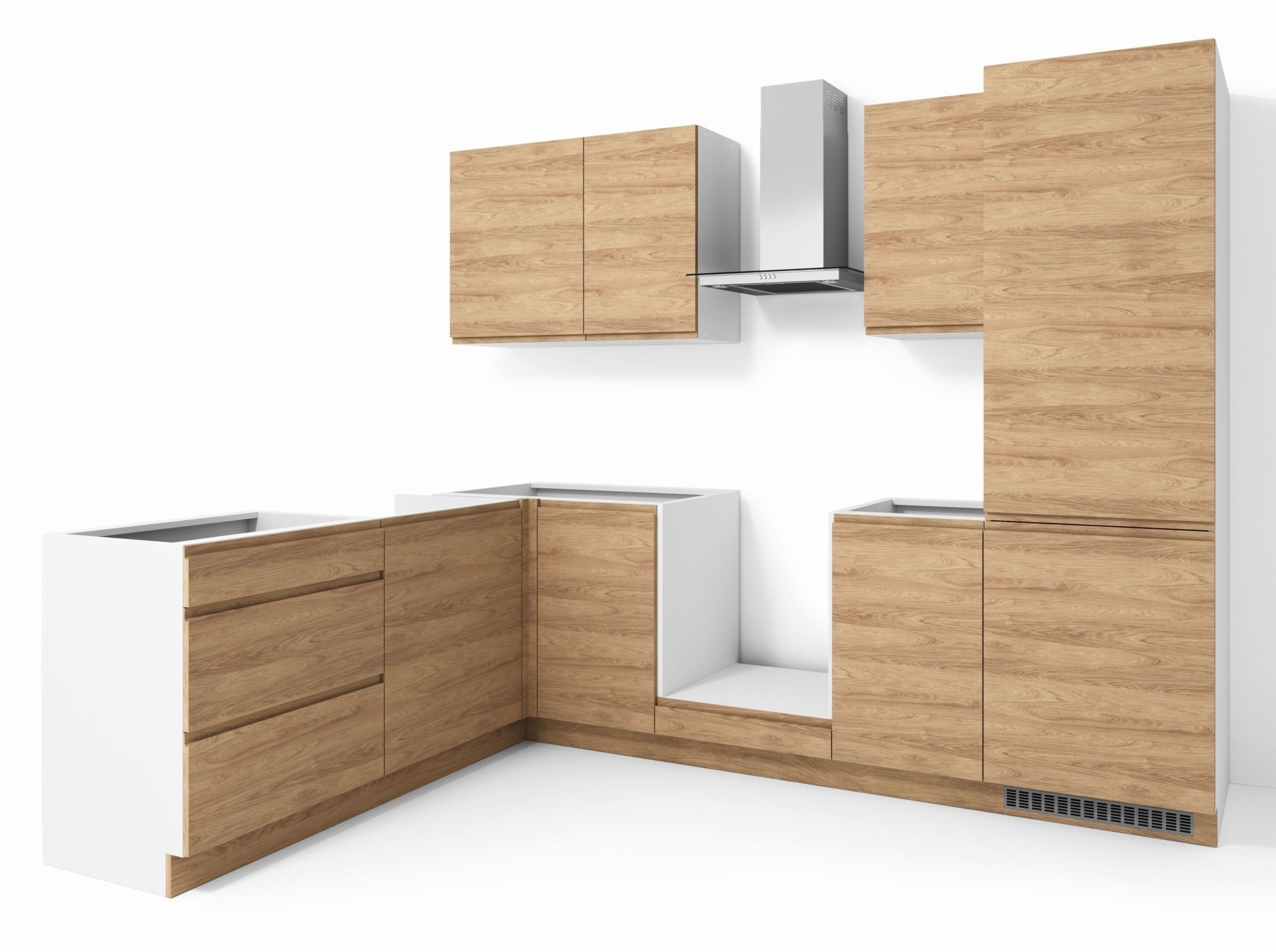 Zestaw Mebli Kuchennych Alba 280X180-L Hikora