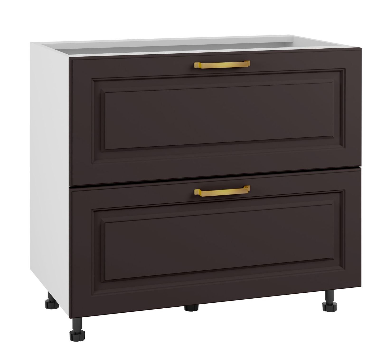 Bristol Szafka Dolna Ds-90-2W-1Wew Modernbox Czarny Mat