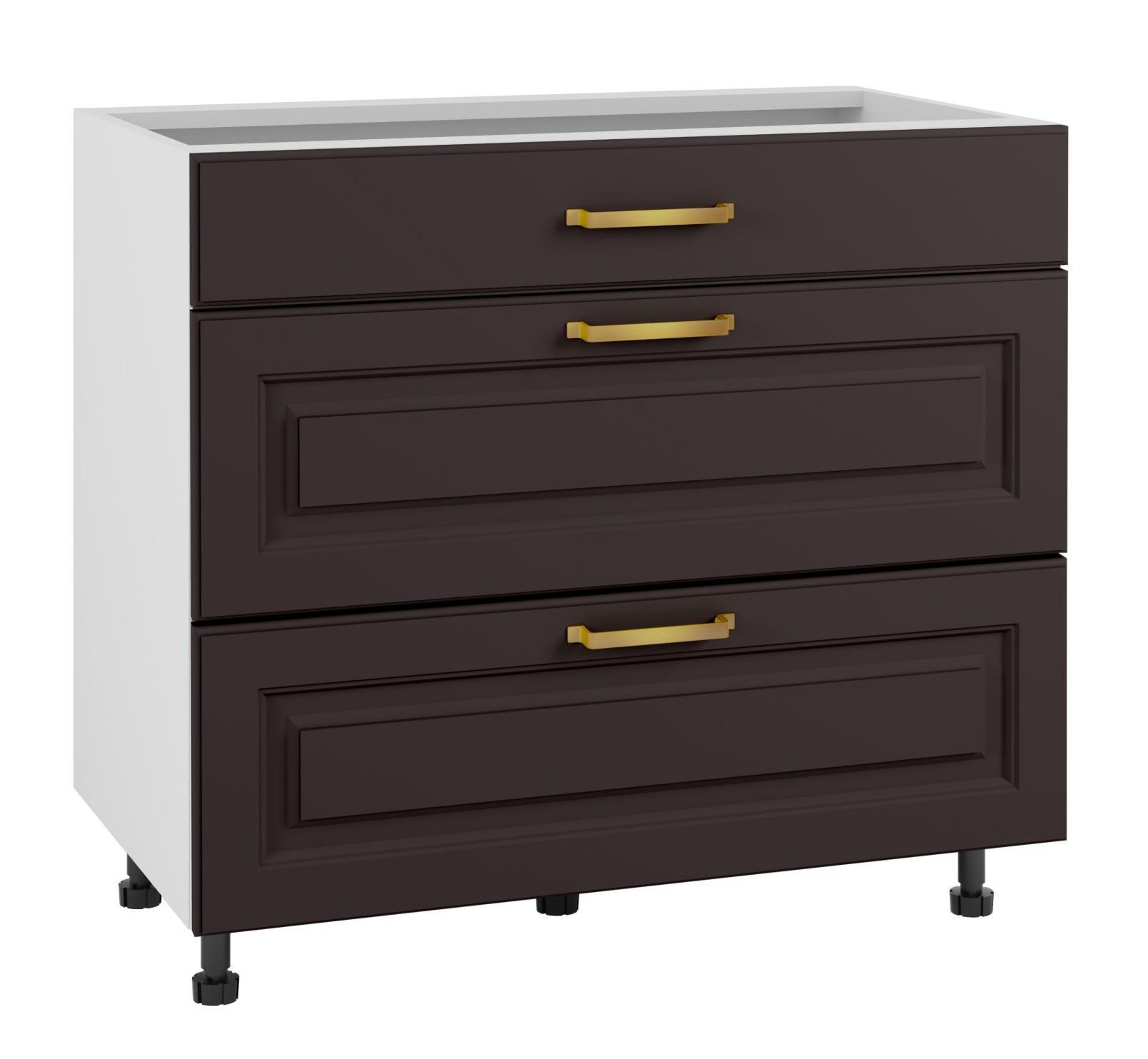 Bristol Szafka Dolna Ds-90-2W-1N Modernbox Czarny Mat