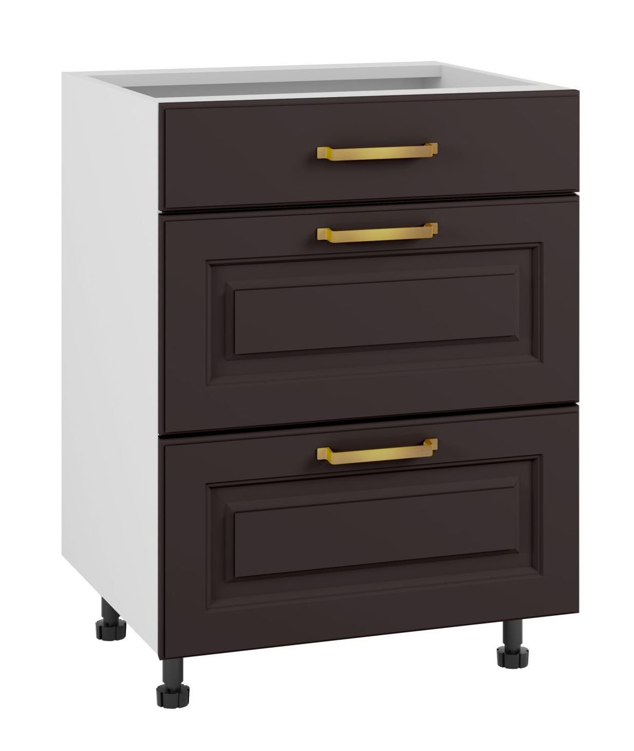 Bristol Szafka Dolna Ds-60-2W-1N Modernbox Czarny Mat