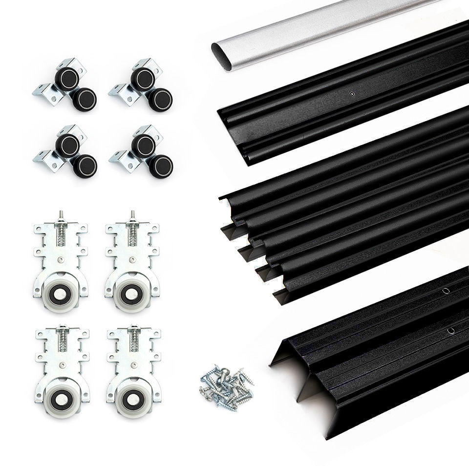 Okucia Szafy Tivoli Uchwyt Czarny 125X210 + zestaw montażowy