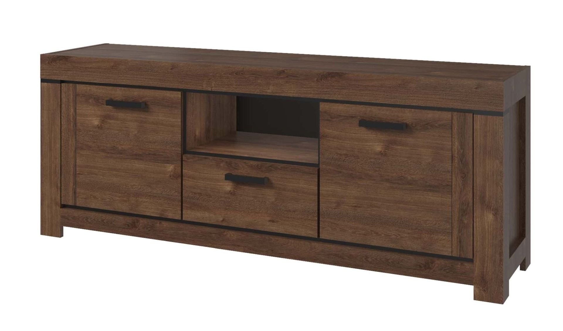 Szafka Rtv Brass 2D1S Dąb Brązowy