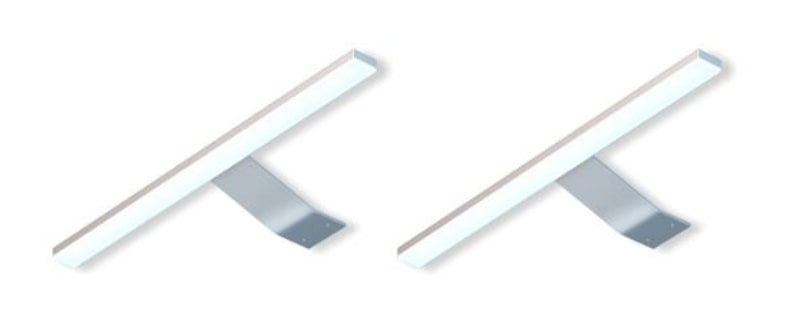 Oświetelnie Led Nadszafkowe Szafy Tivoli 2 Pkt Biały Ciepły Mswd-Led-Z2Tg3/36/Al/Bc-2X-M