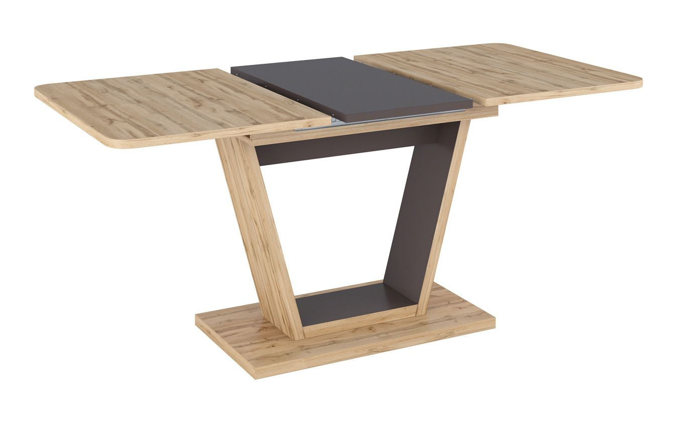 Stół Nigel 120(160)X80 Brąz / Dąb Wotan