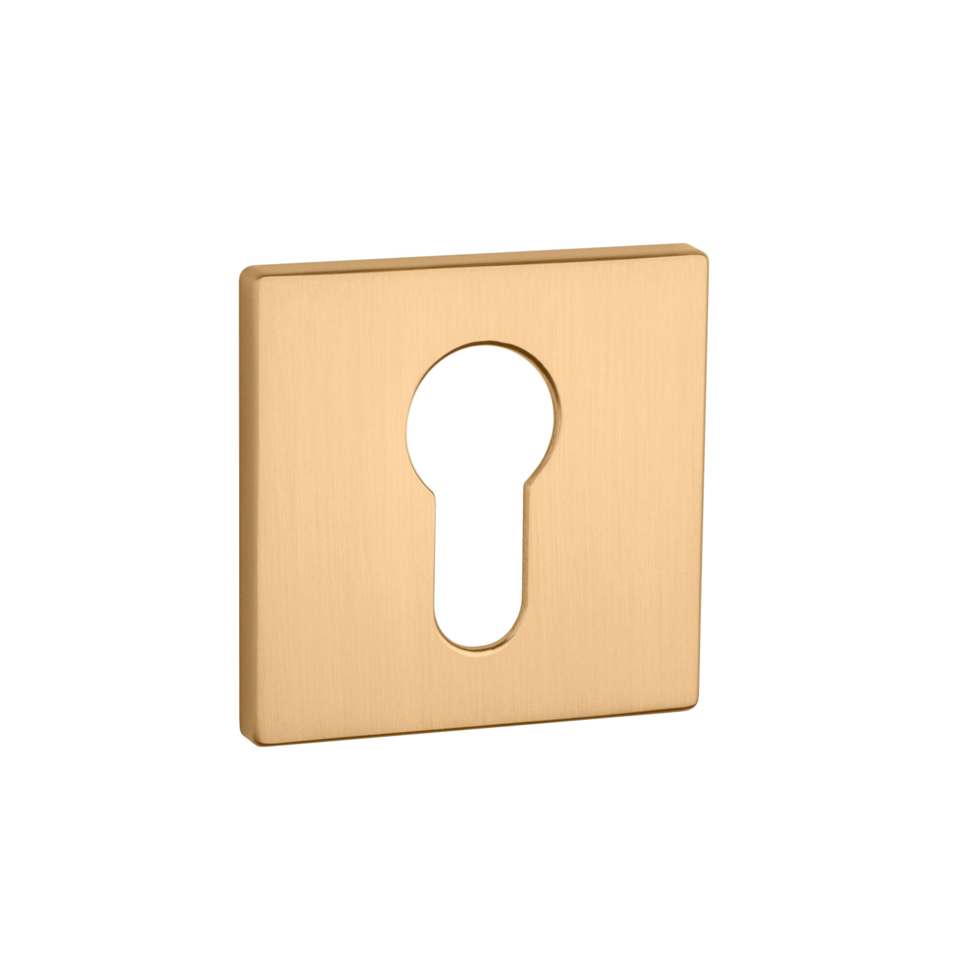 Rozeta Q Super Slim Złoty Mat Wkładka