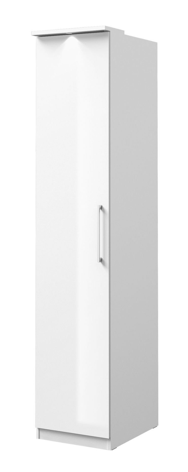 Szafa Optima 17 1D 45X217 Biały Połysk