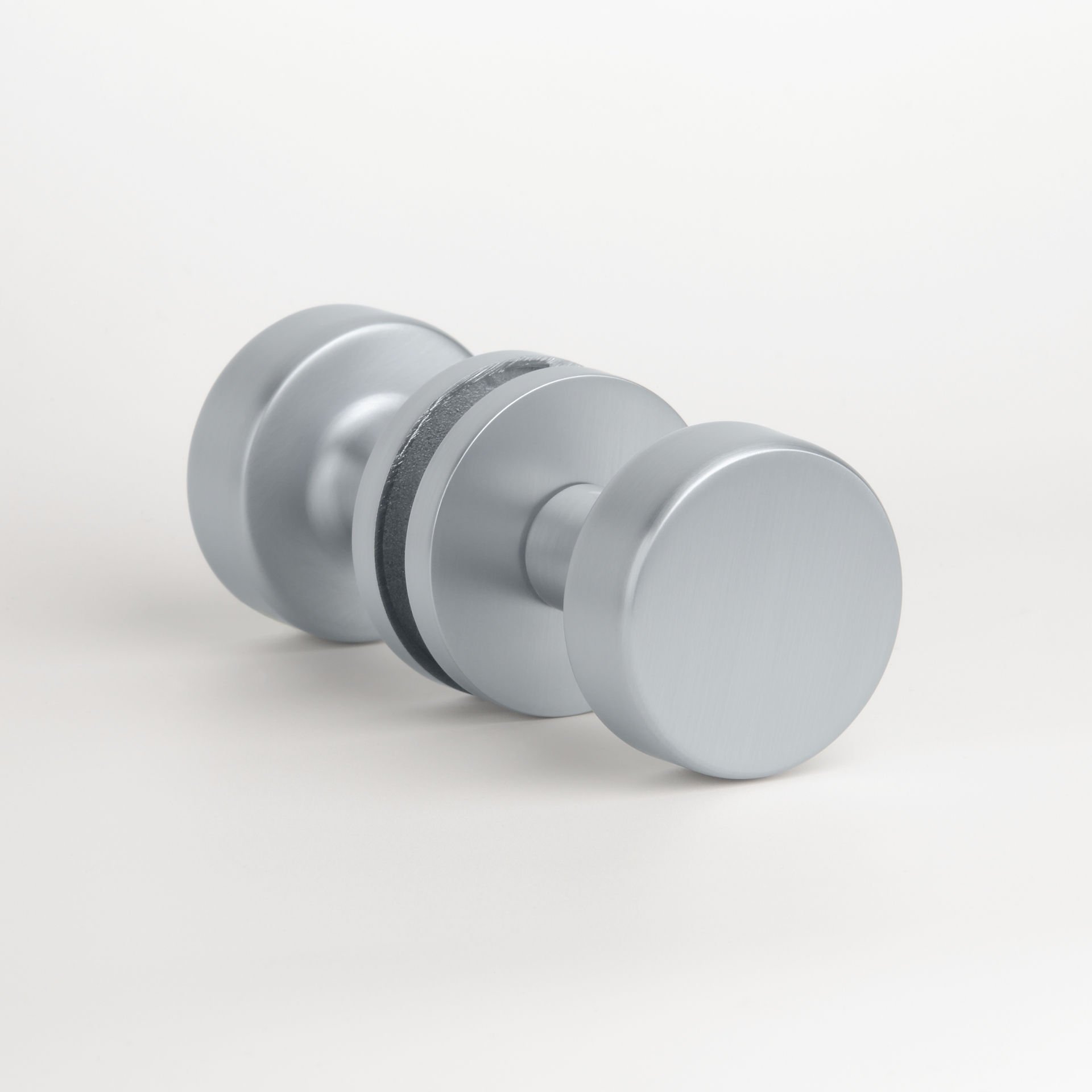 Gałka Ruta R Slim Chrom Satyna Dwustr