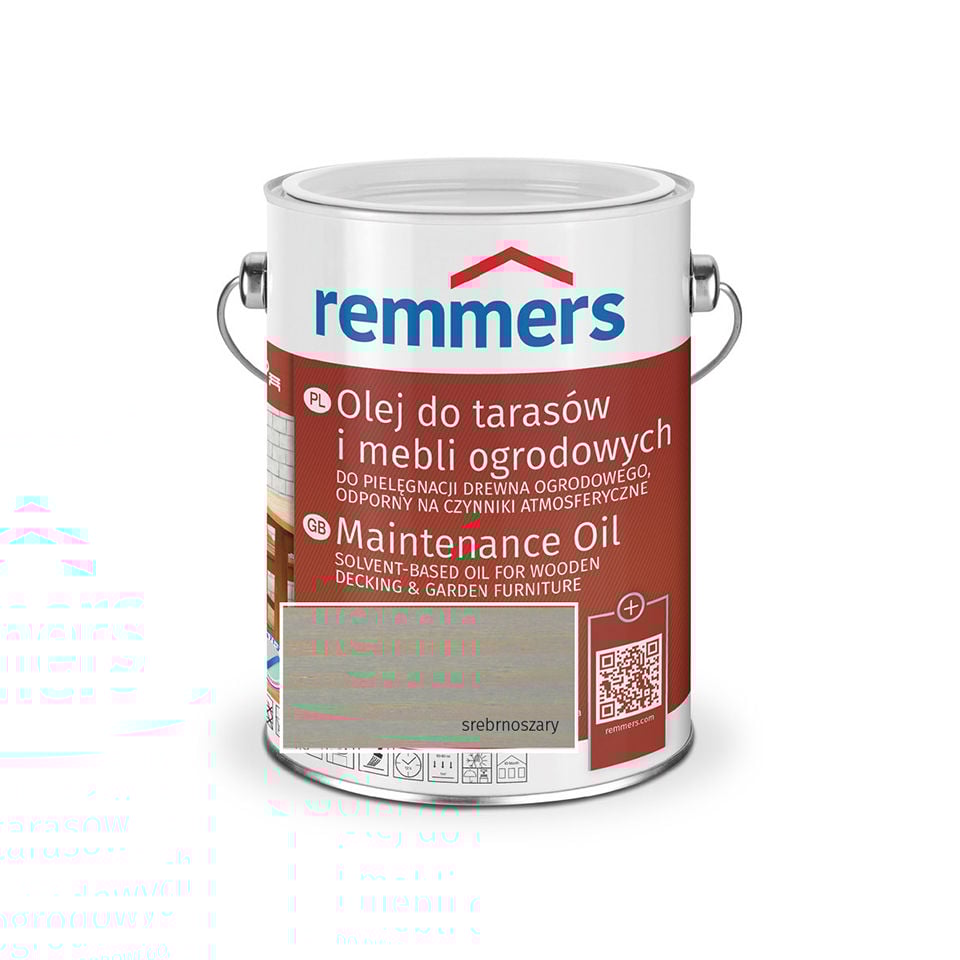 Olej Do Tarasów I Mebli Ogrodowych Srebrnoszary 2,5L