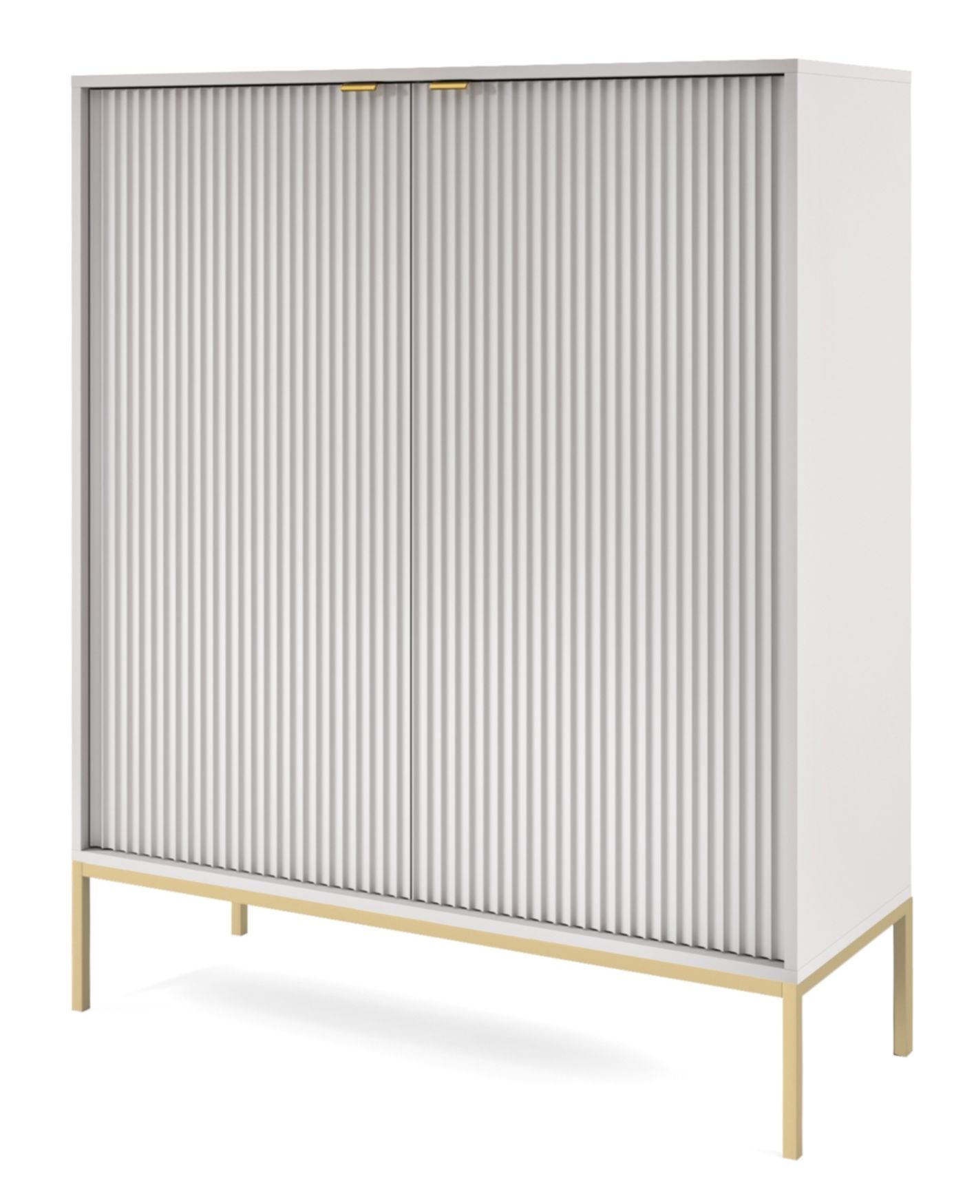 Komoda Nova K104 Złoty / Szara